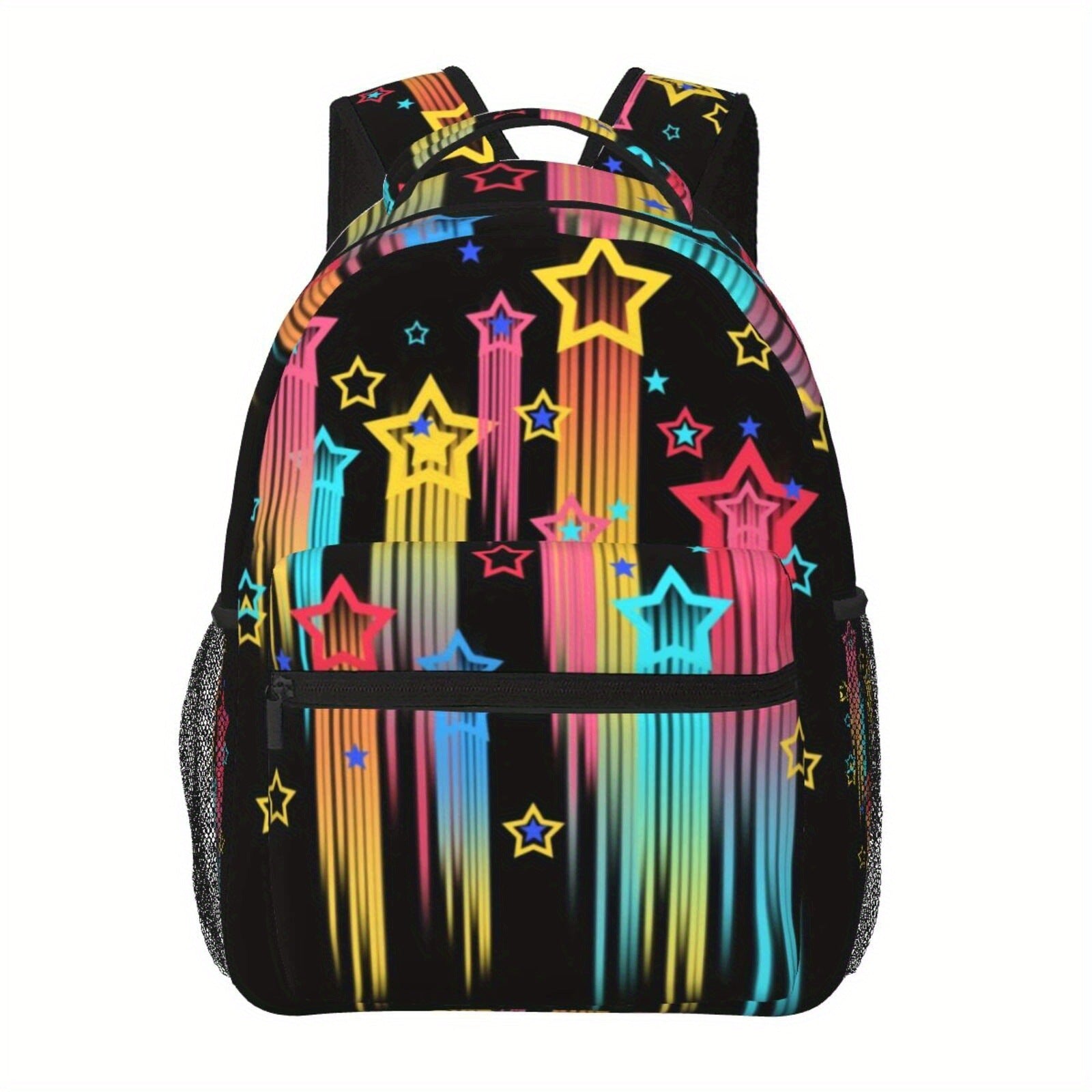 Backpack with Star Phantom Pattern for Travel and Campus
