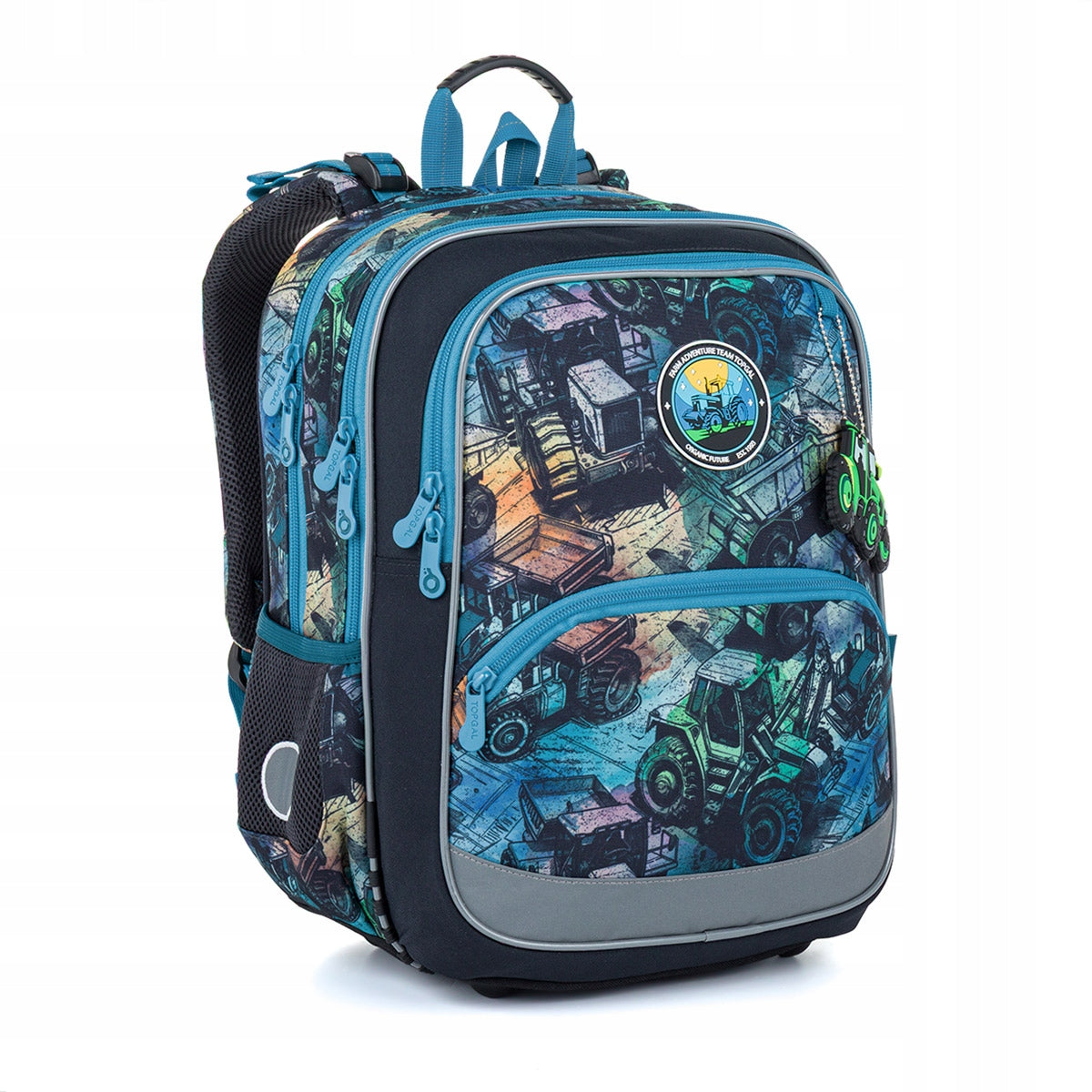 Backpack with agricultural machinery pattern Topgal BAZI 26018 excavator tractors 1-3 kl