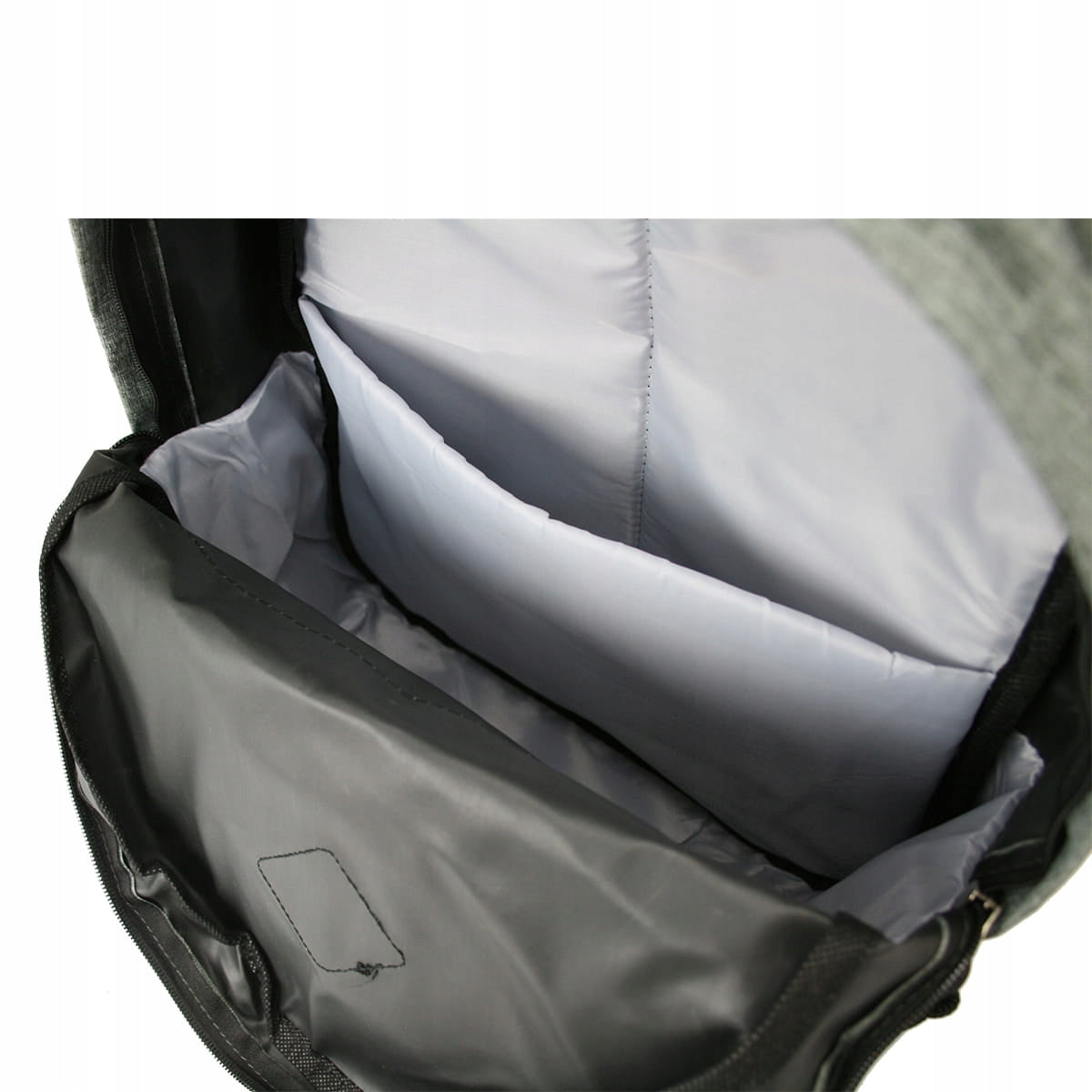 Backpack with elegant inserts Bellugio - light grey Manufacturer code GRA-080-085