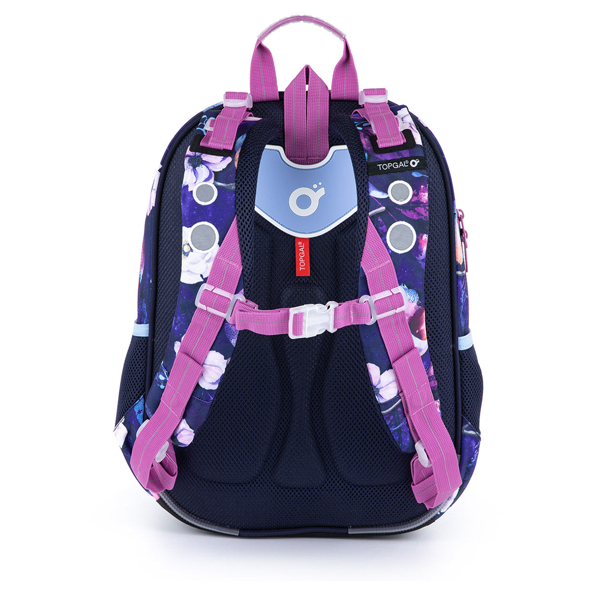 Backpack with purple birds Topgal ELLY 21004 Brand Topgal