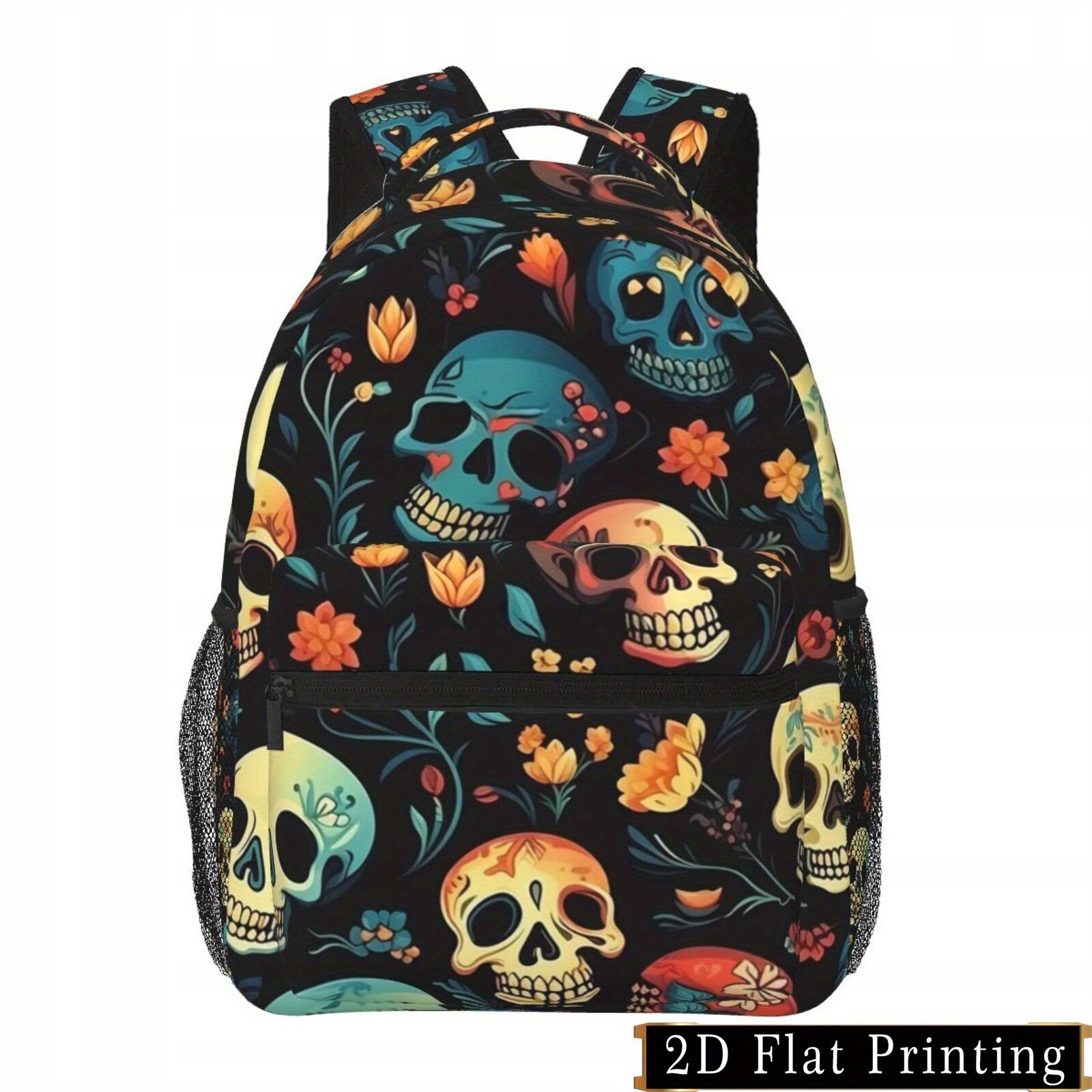 Backpack with skull print
