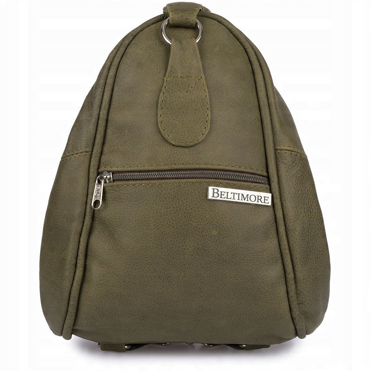 Backpack women's leather bag 2in1 Beltimore olive 019 Manufacturer code 019olive