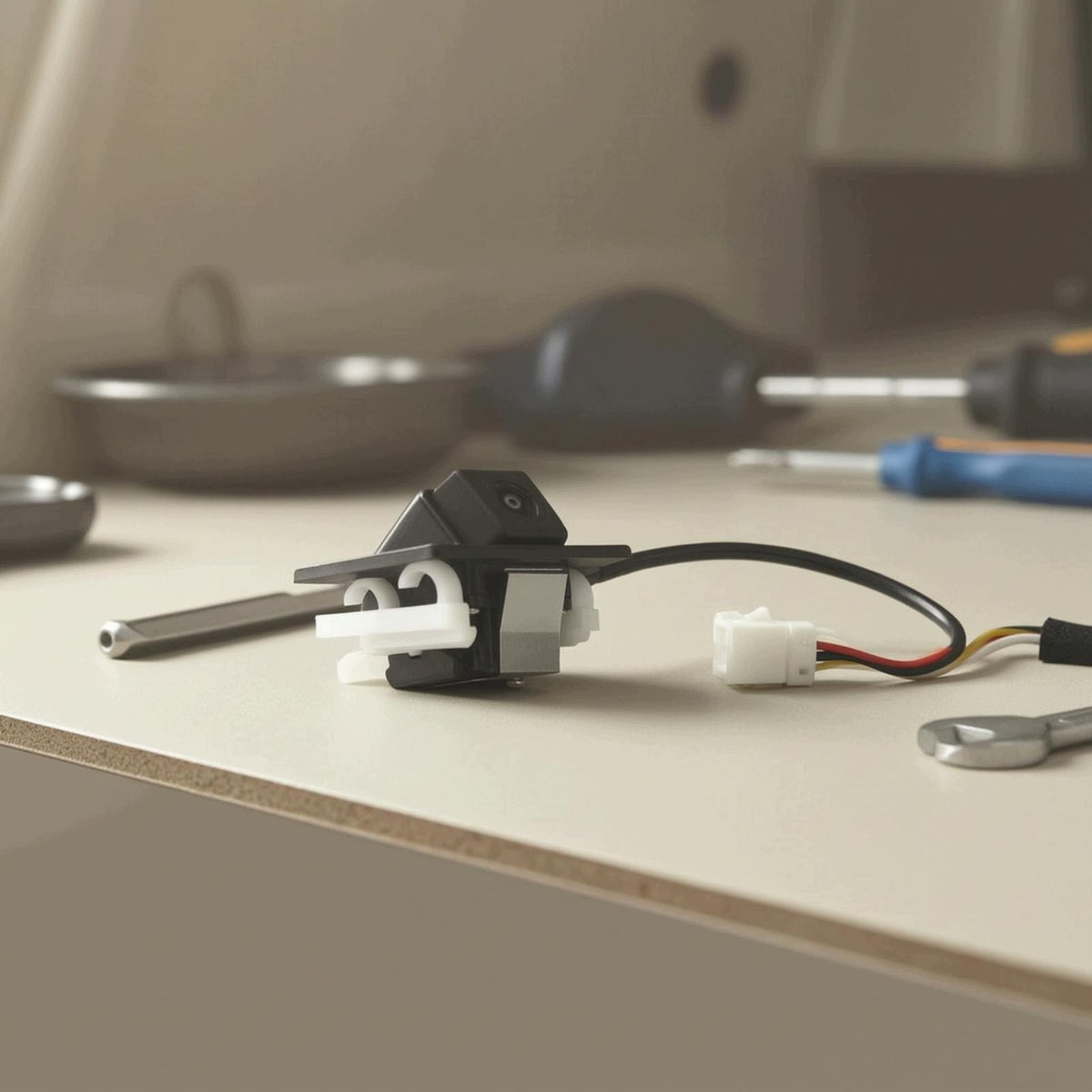 Backup Camera Module Wired Backward Facing Camera with Cable Compact for Packaging status original