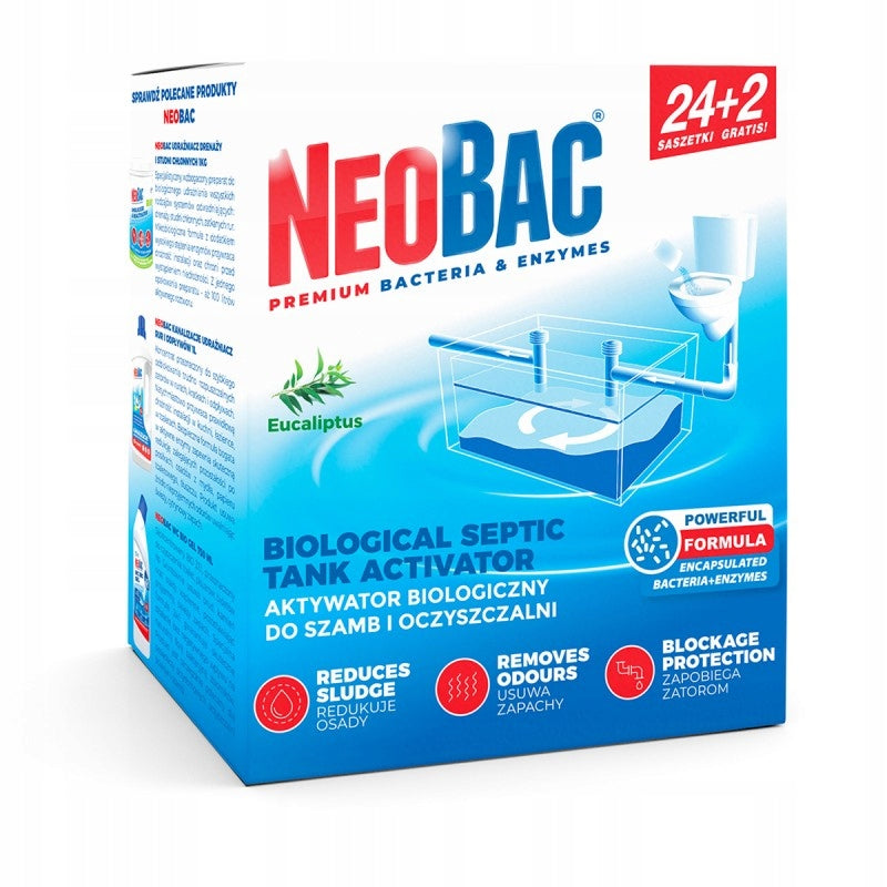 Bacteria for SEPTIC TANK NeoBac Sachets 2in1 ODORY SHEEPSKIN COAT FAT 6M Packaging status original