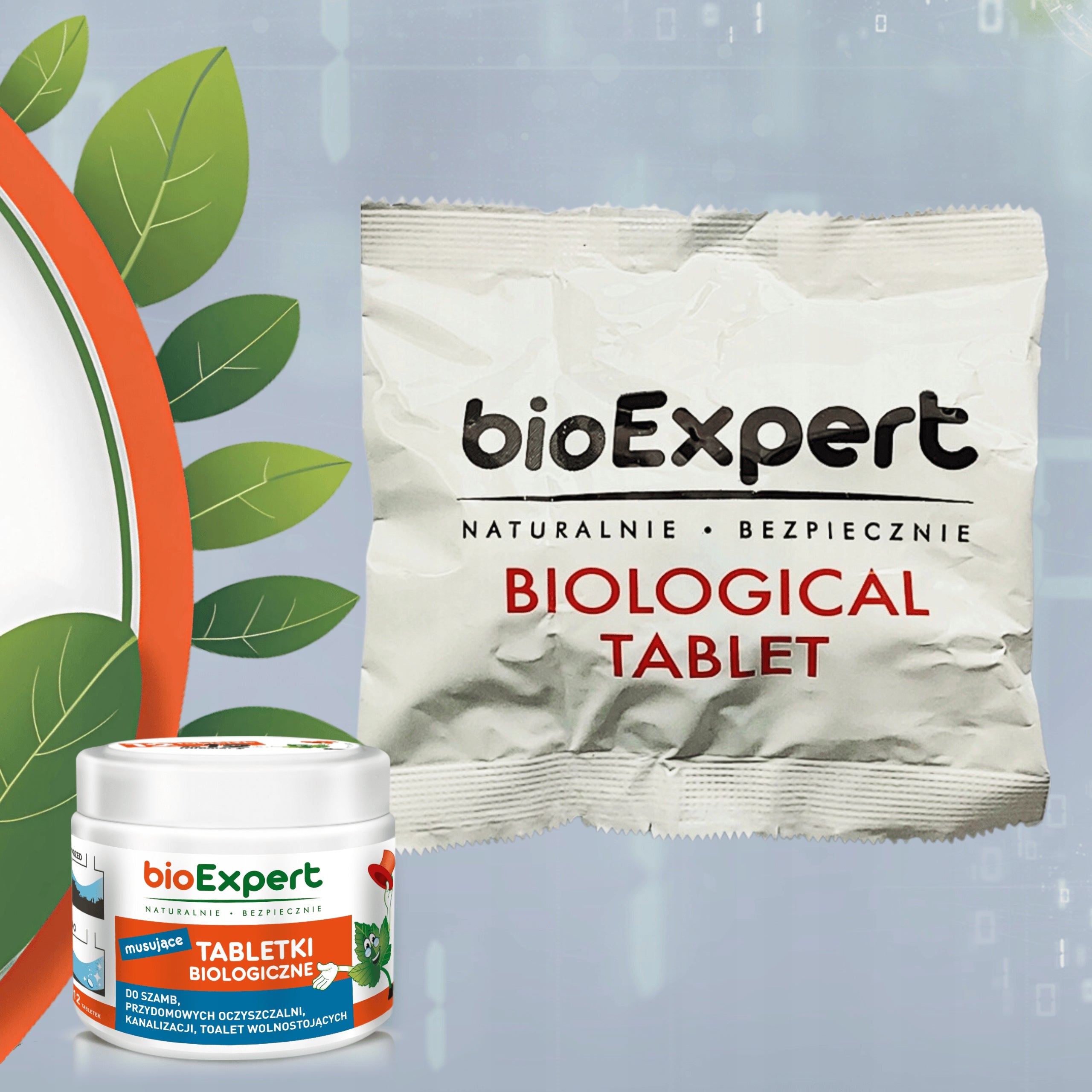 Bacteria for septic tank Sparkling BIO tablets FOR THE YEAR 12 pcs | bioExpert Manufacturer BioExpert