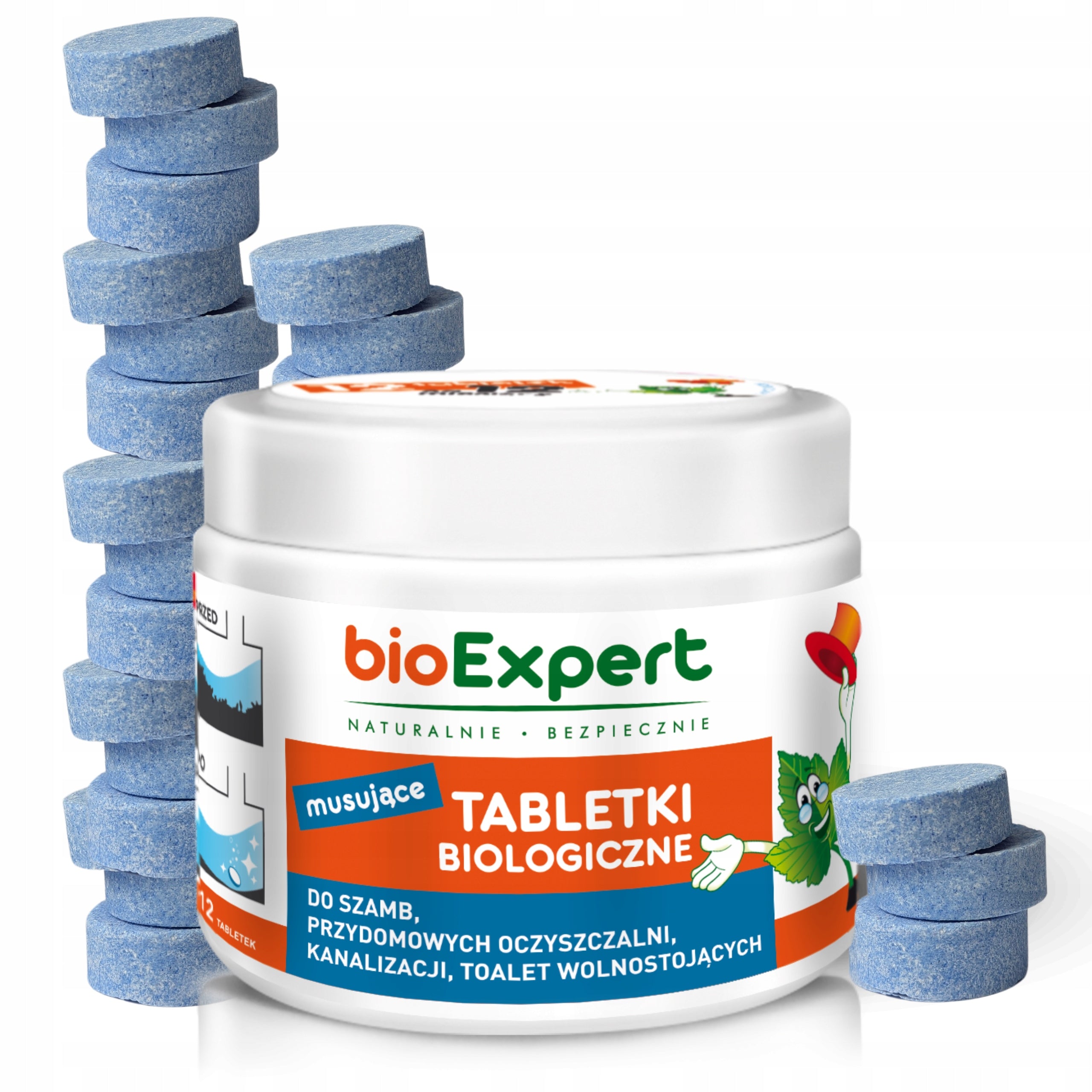 Bacteria for septic tank Sparkling BIO tablets FOR THE YEAR 12 pcs | bioExpert