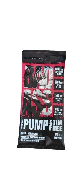 Bad Ass Pump Stim Free 17,5g Fruit Massage Conditioner Before Workout Pump