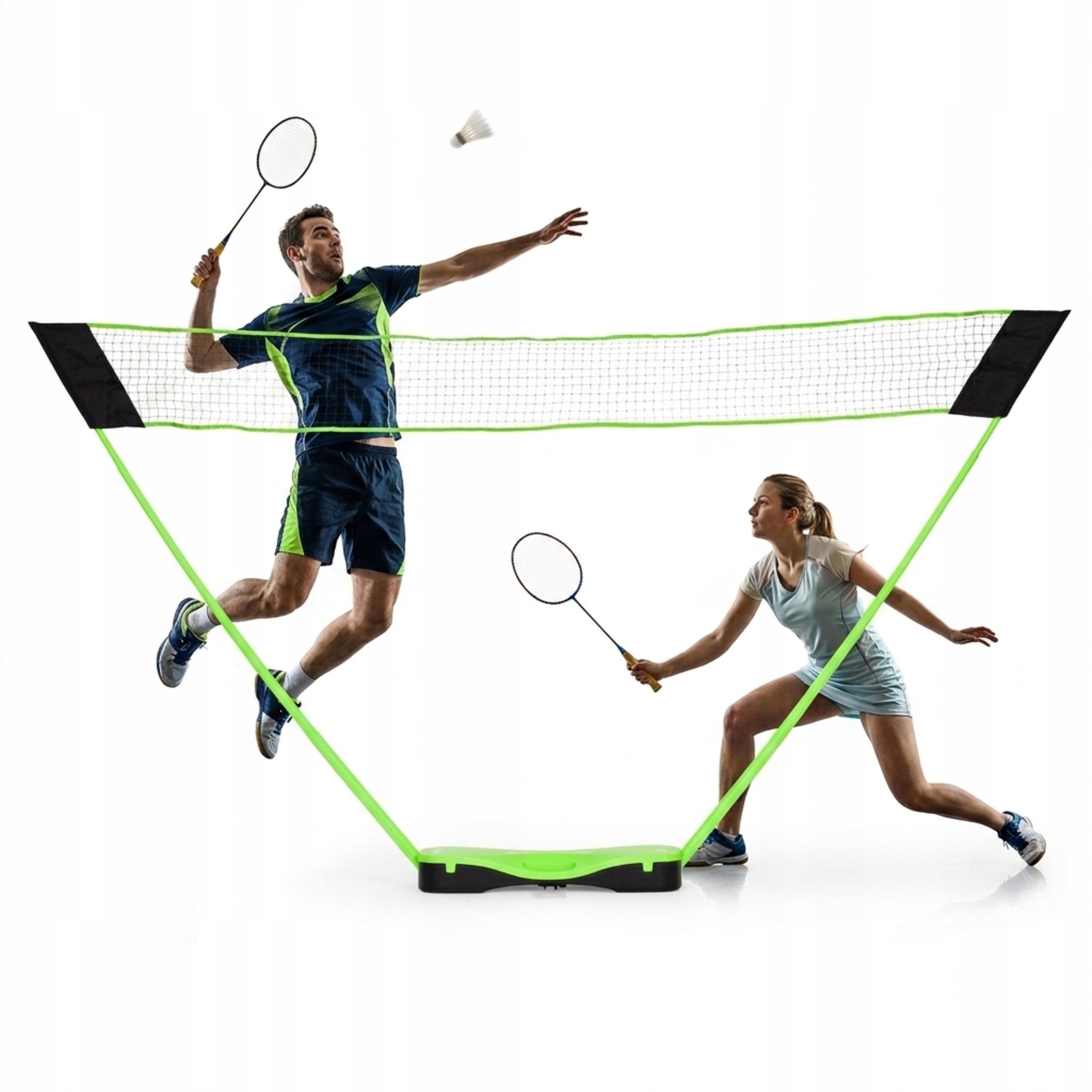 Badminton Kit Portable Folding Mesh With Suitcase Racket Darts