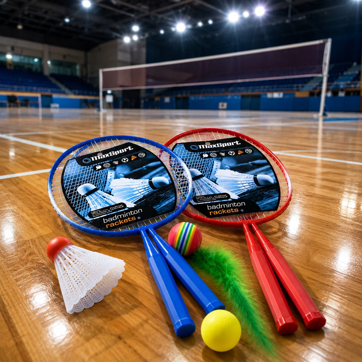 Badminton Racket Set for Kids Dart Balls MaxSport EAN (GTIN) 5901811106002