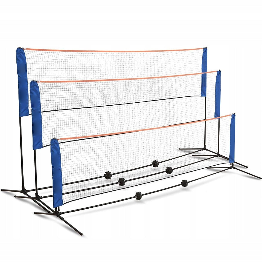 Badminton net large volleyball adjustable high folding + cover Manufacturer code Siatka do badmintona duża regulowana