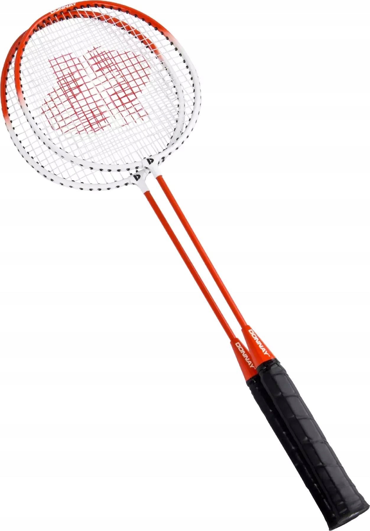 Badminton racket set 2x rackets 3x darts + cover DONNAY 6in1 Brand Donnay