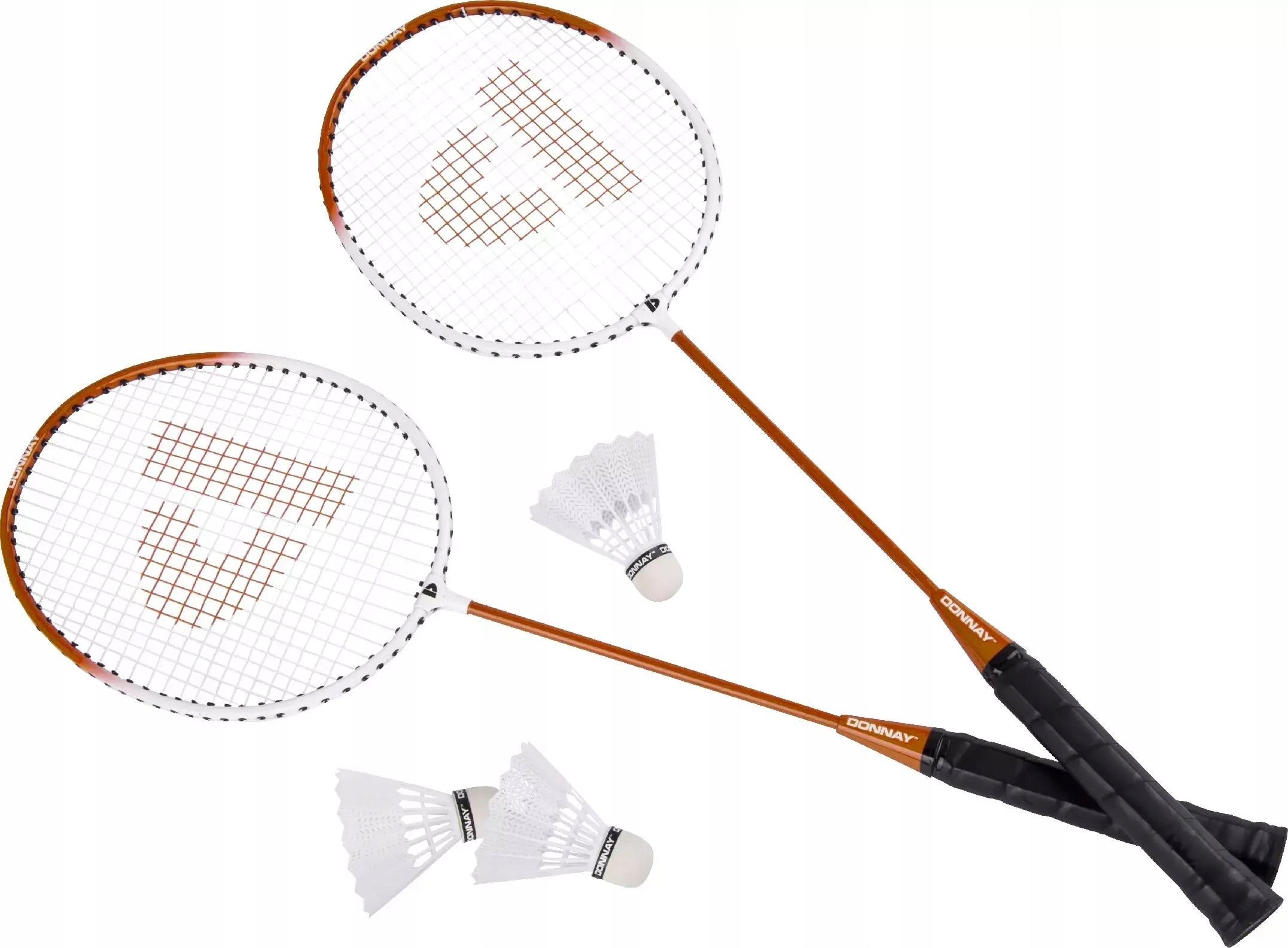 Badminton racket set 2x rackets 3x darts + cover DONNAY 6in1 Packaging status original