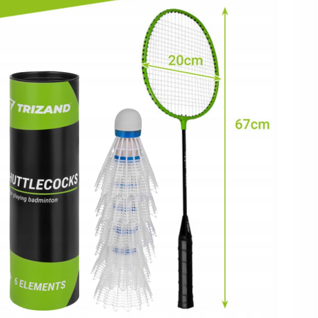 Badminton rackets 2 rackets 6 shuttlecocks + cover set BADMINTON EAN (GTIN) 5905567003066
