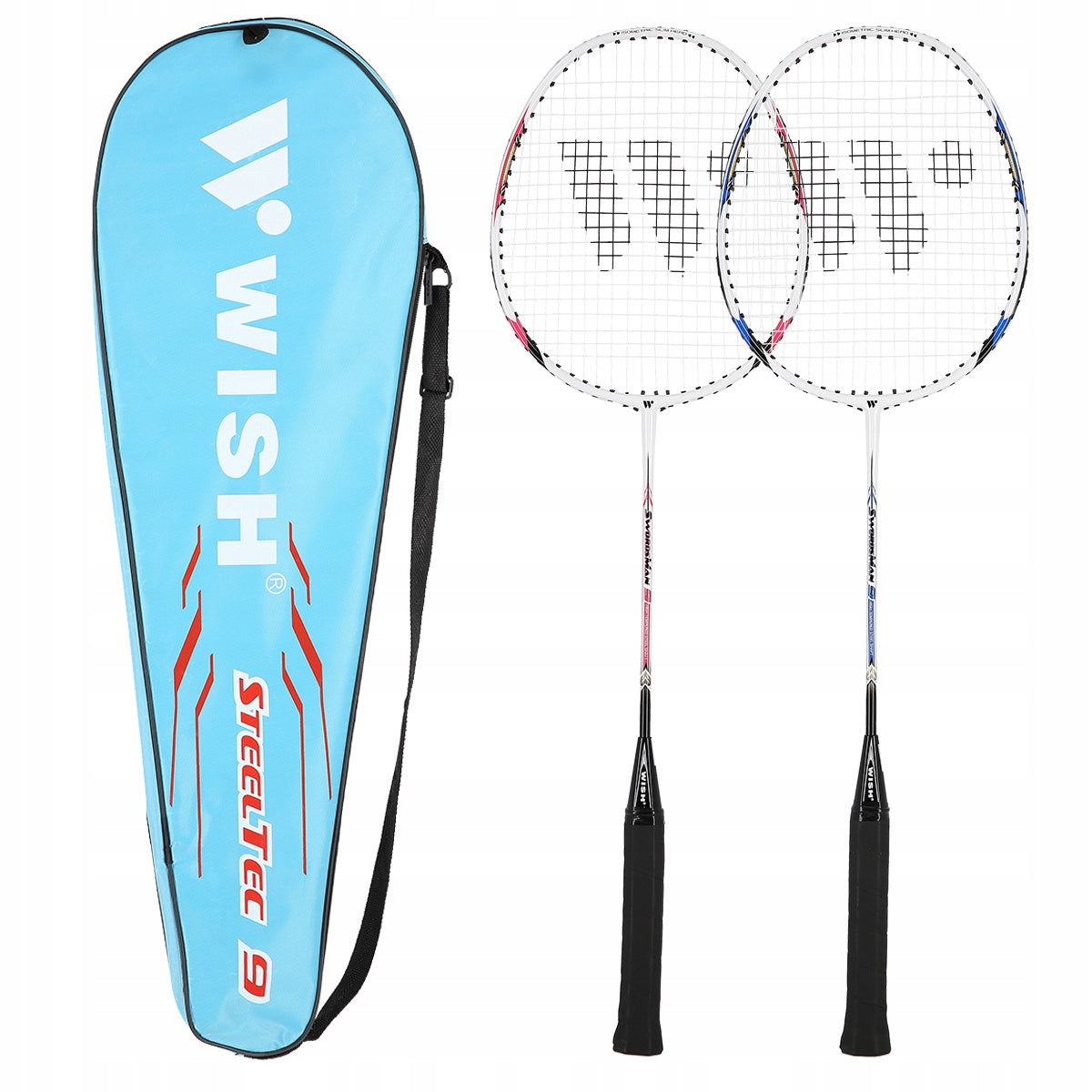 Badminton rackets WISH Steeltec 9K 2 pcs steel ISODYNAMIC