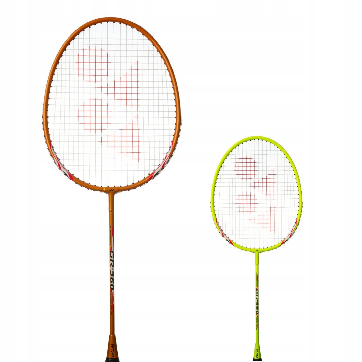 Badminton set 2 rackets Yonex GR-360 + 3 shuttlecocks Yonex Brand Yonex