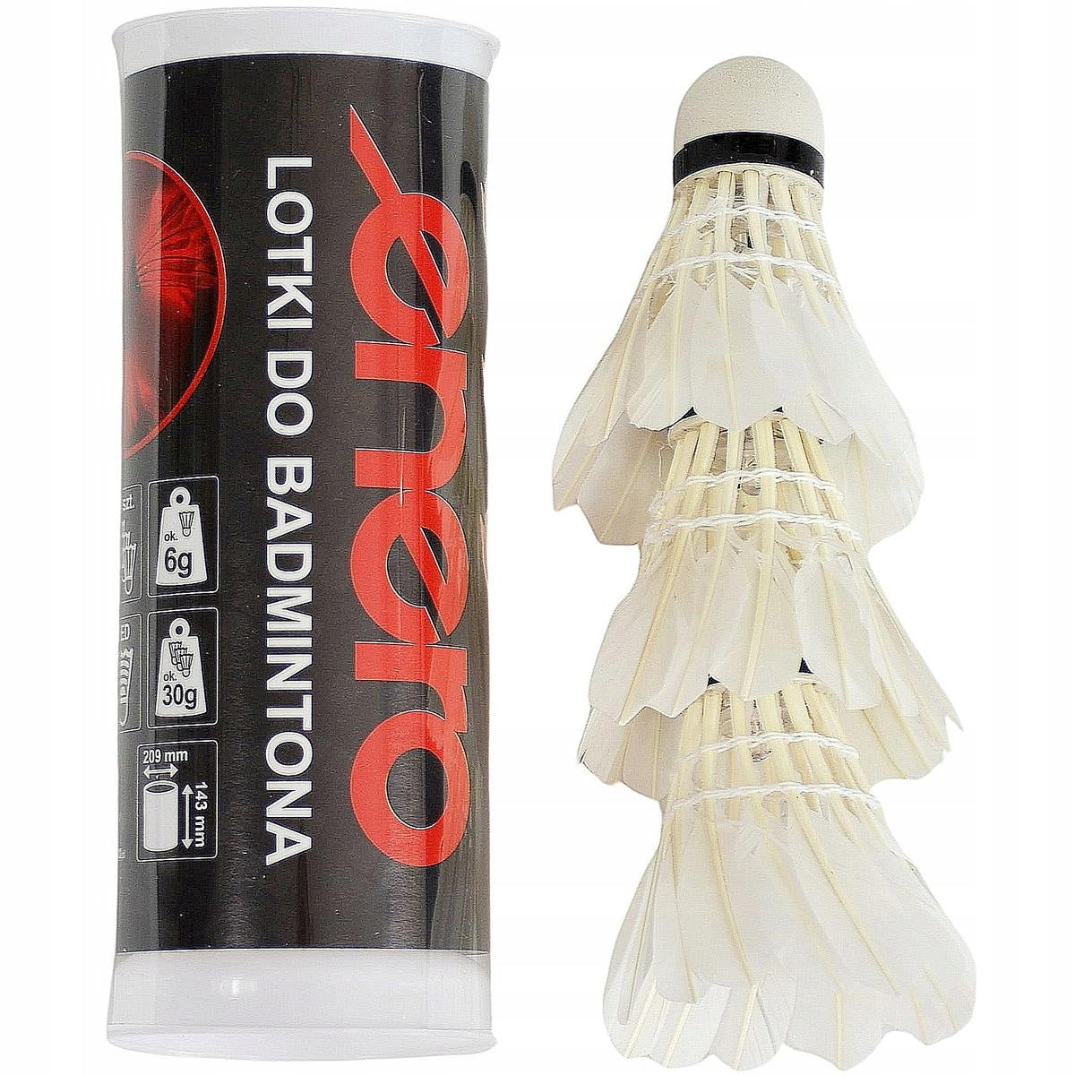 Badminton shuttlecock ENERO feather glowing LED Bdminton Set of 3 Manufacturer code 5902431061092