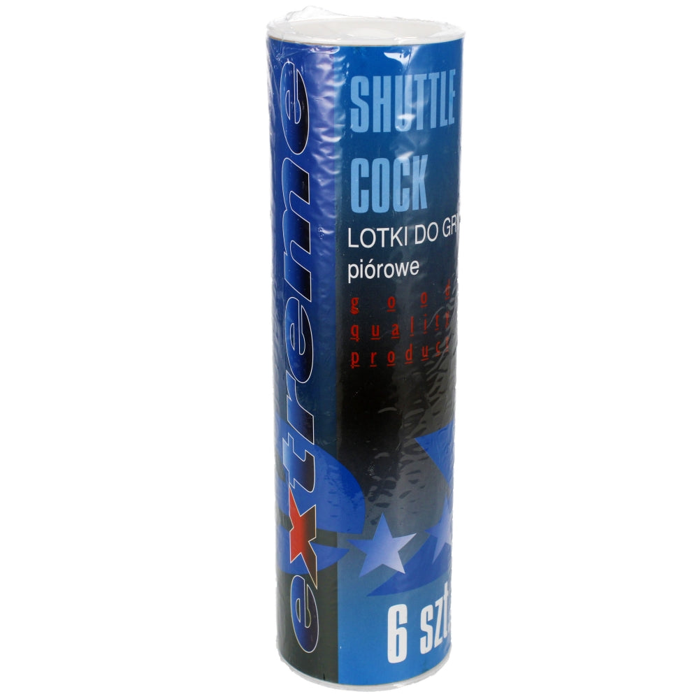 Badminton shuttlecocks white tube A 6 TOYS SBC10603