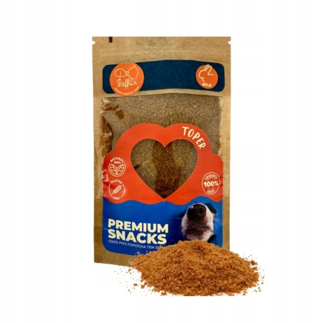 BaffiDi Rabbit Toper – Dried Ground Meat for Dog Food 100 g