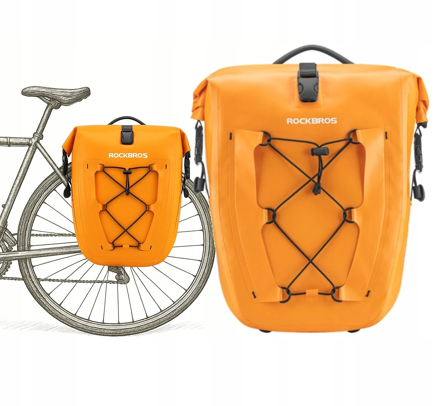 Bag BICYCLE POUCH WATERPROOF 25l RockBros ZR26