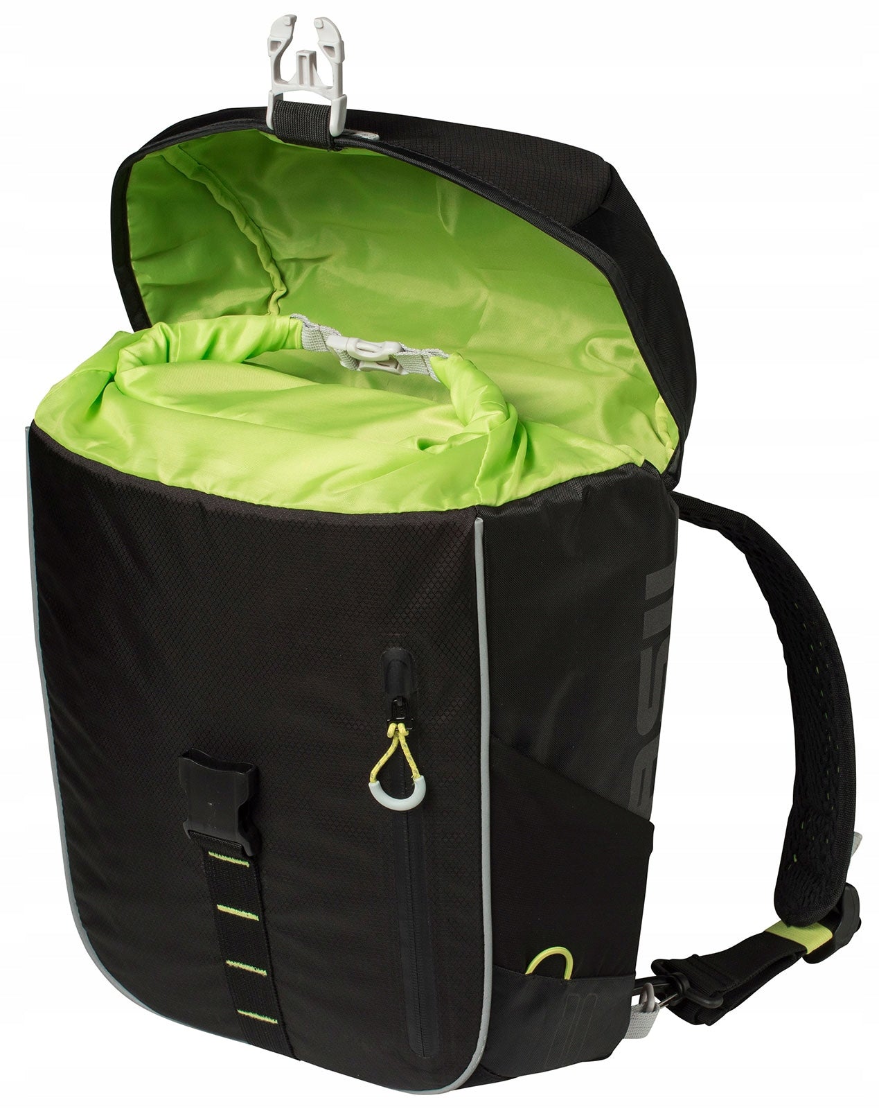 Bag Bicycle Backpack Basil Miles Daypack 17L Single Sided Pouch Black Brand Basil
