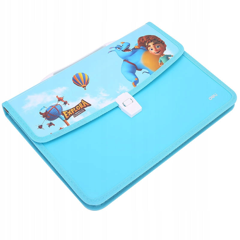 Bag Deli File With Compartments Z60202 2 Compartments - Blue Manufacturer code Z60202