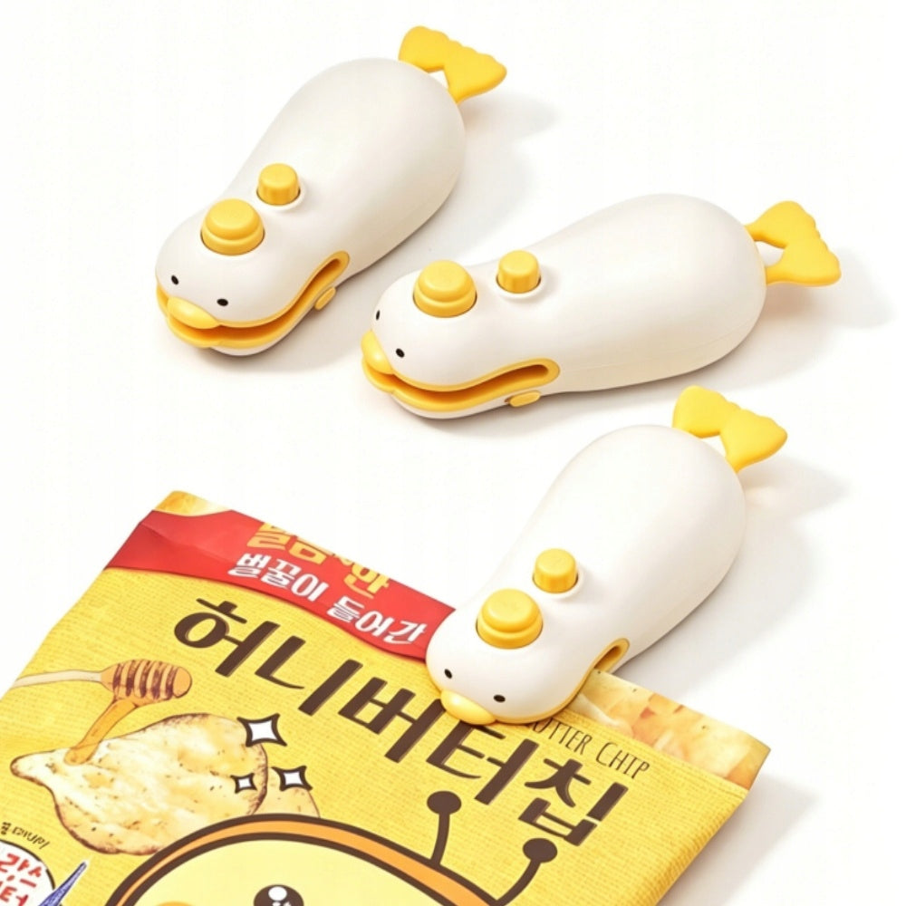 Bag Sealer & Opener Magnetic Design ABS + Silicone Material White Manufacturer code 6979916250554