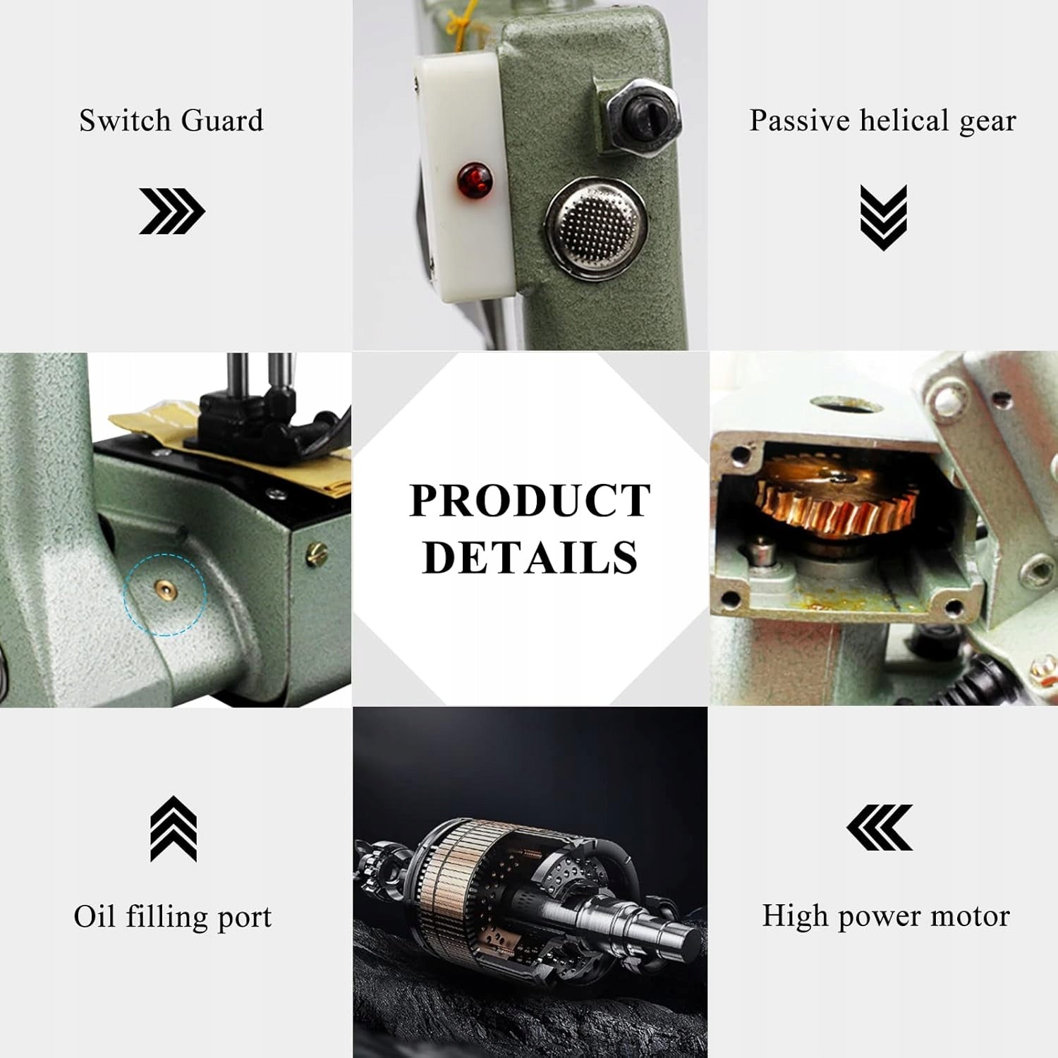 Bag Sewing Machine GK9-18 220V Portable Industrial 800rpm Material metal