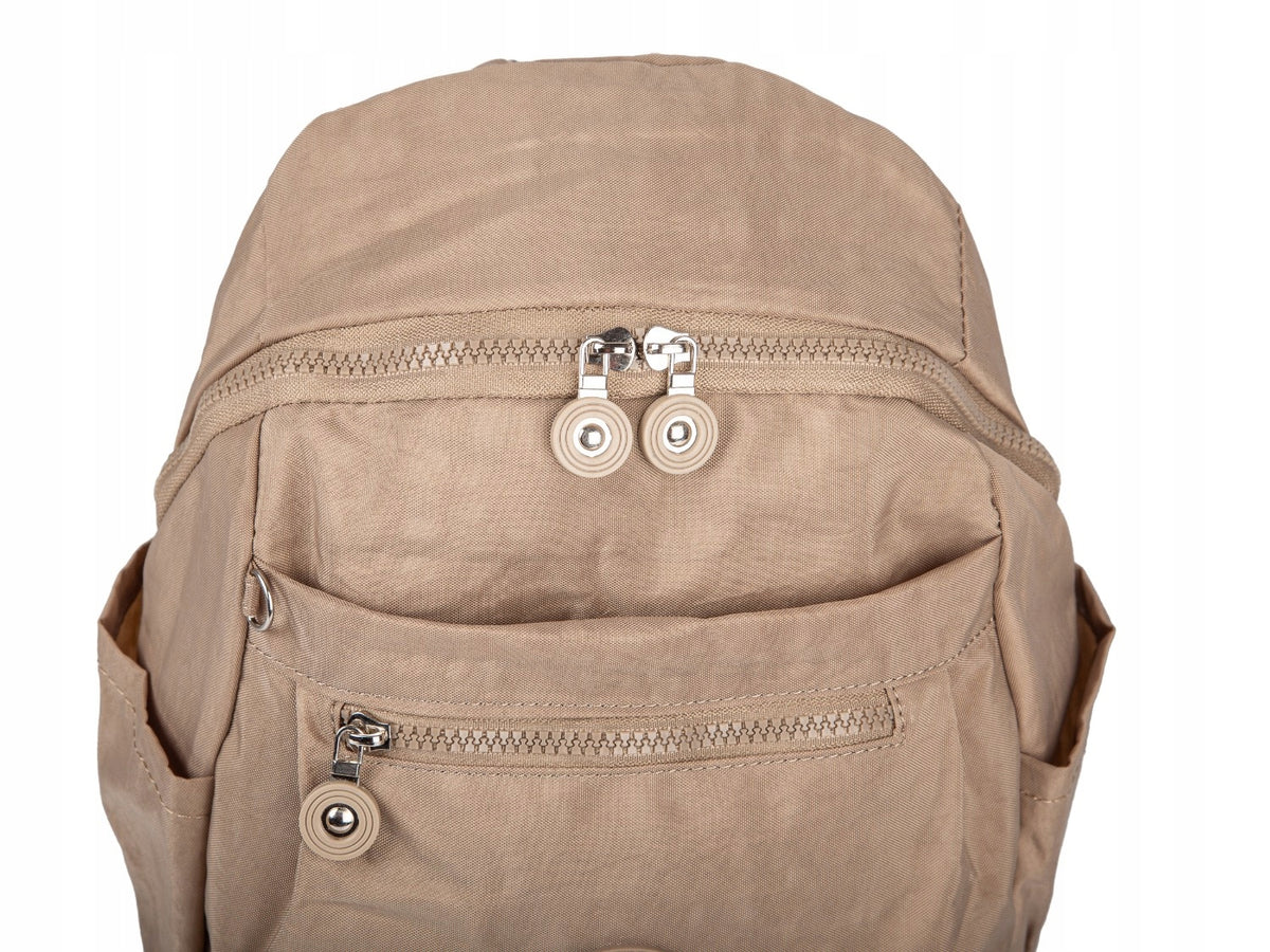 Bag Street Lightweight Urban Hiking Backpack Fabric With Borderland Beige Packaging status original