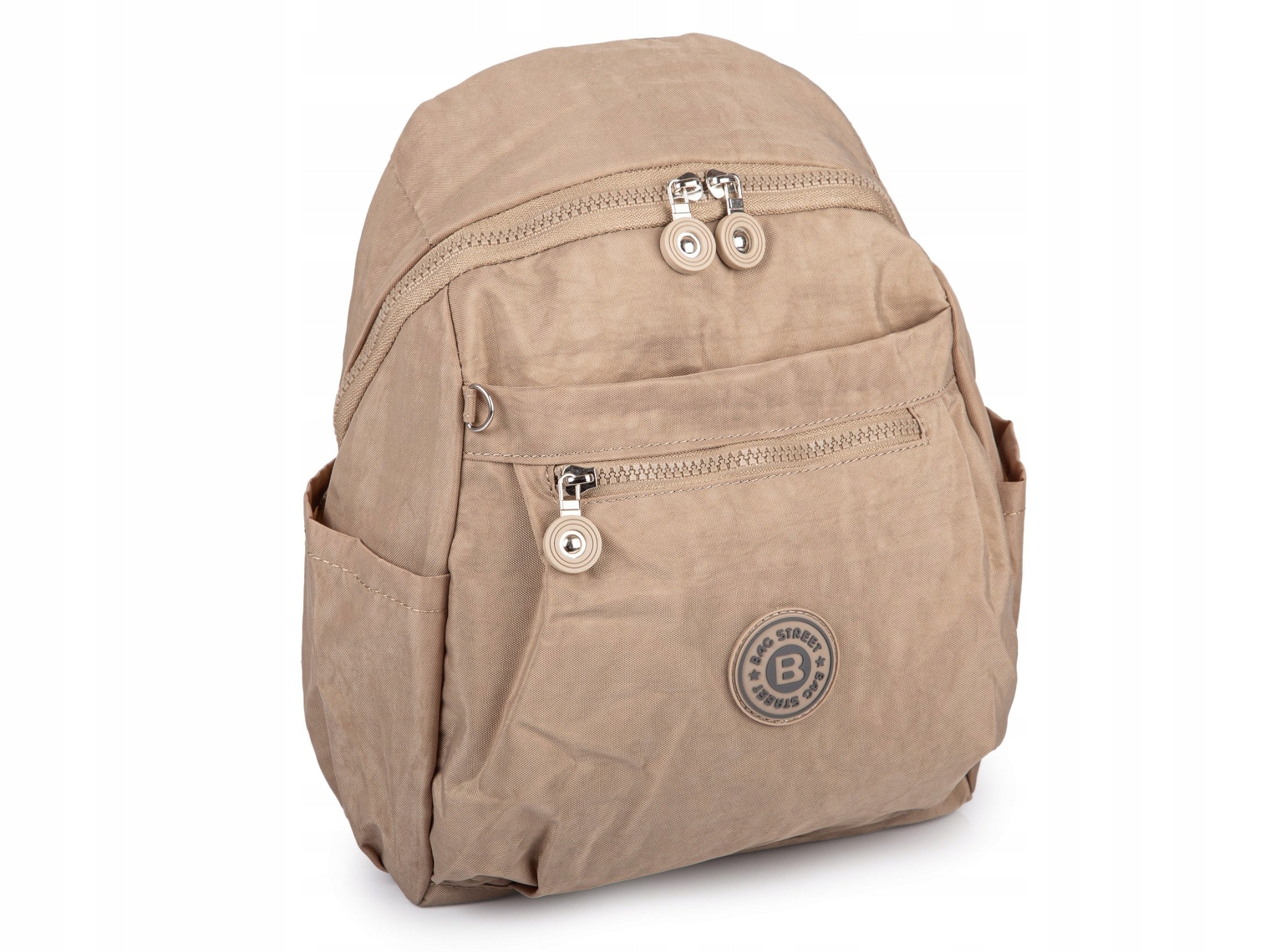 Bag Street Lightweight Urban Hiking Backpack Fabric With Borderland Beige
