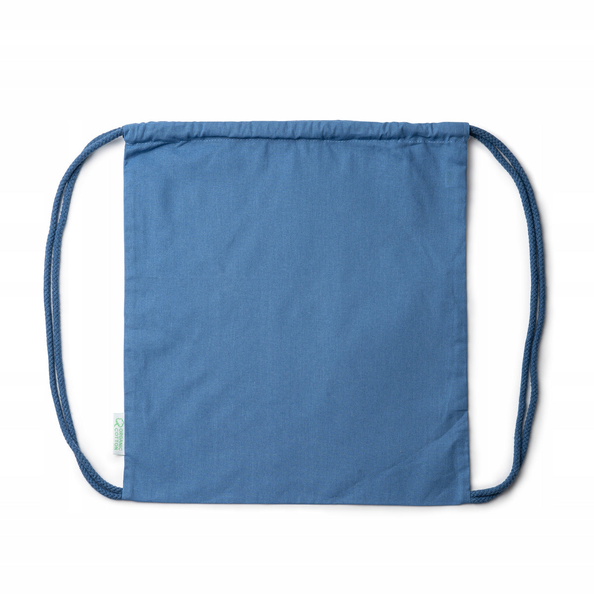 Bag cotton backpack eco blue for kindergarten to school on wf