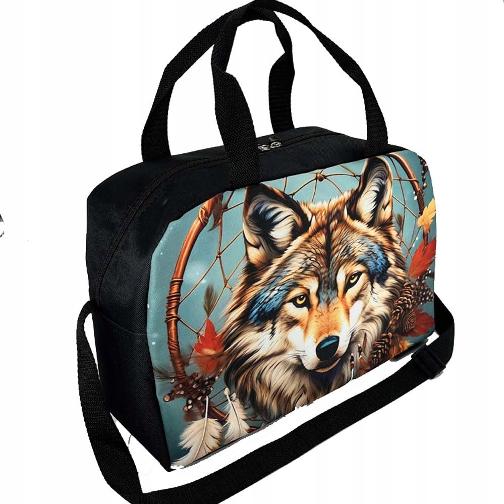 Bag for boy girl sports for swimming pool tourist print wolf EAN (GTIN) 5904208916529