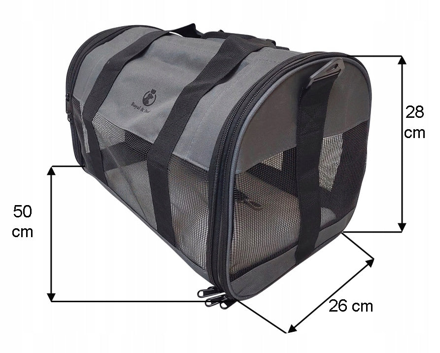 Bag for dogs and cats, transport bag DK7-04 black Kind bag