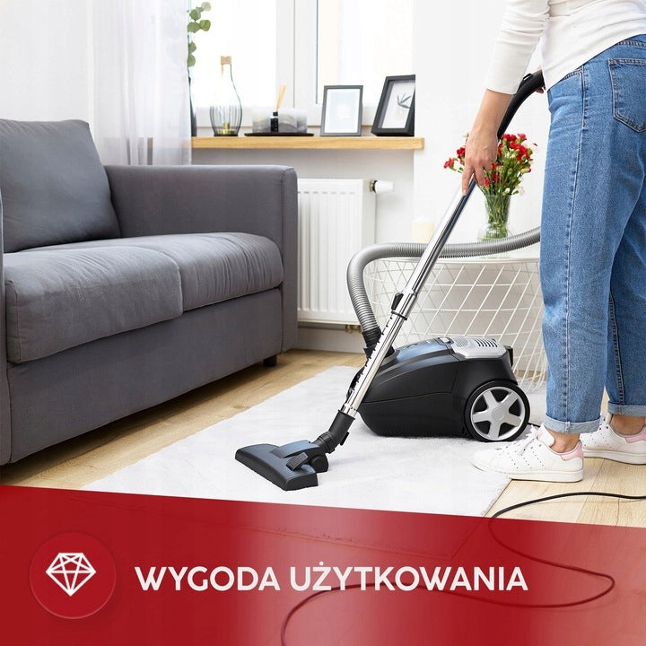Bagged vacuum cleaner MPM MOD-54 850W Dominant color black