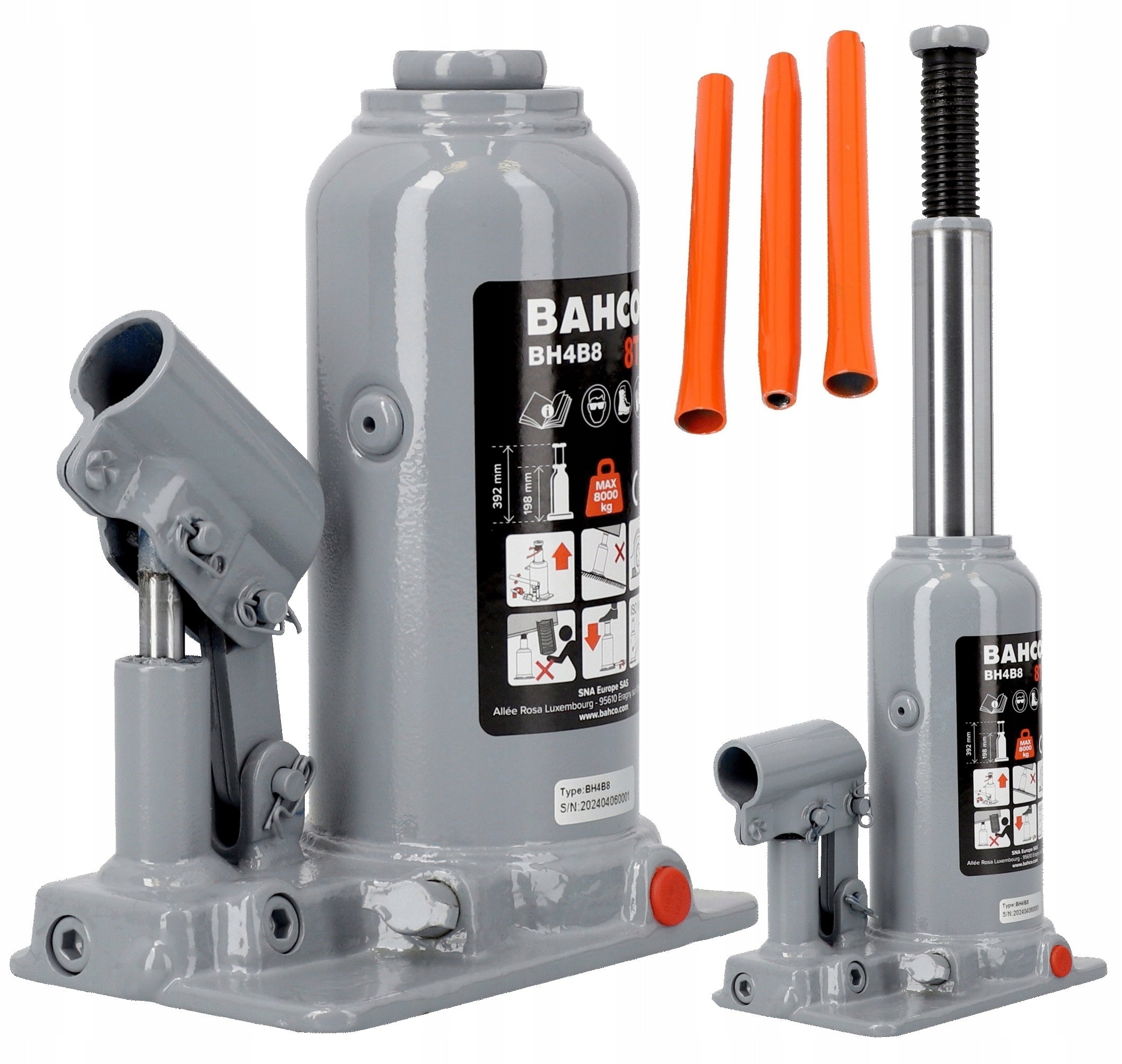 Bahco 8T Premium Bollard Lift 198-392 mm BH4B8