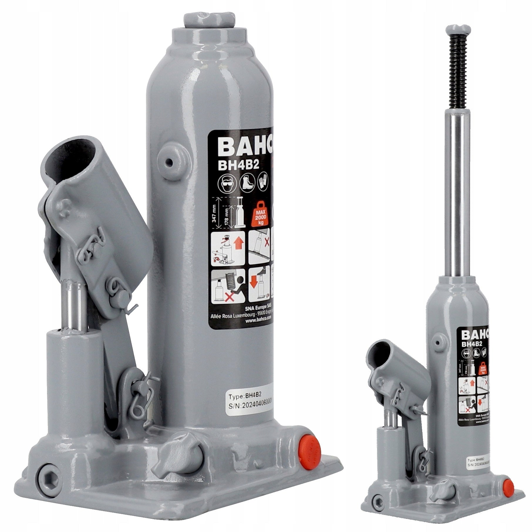 Bahco Bollard lift 2T Premium 178-347 mm BH4B2 EAN (GTIN) 7314150557820