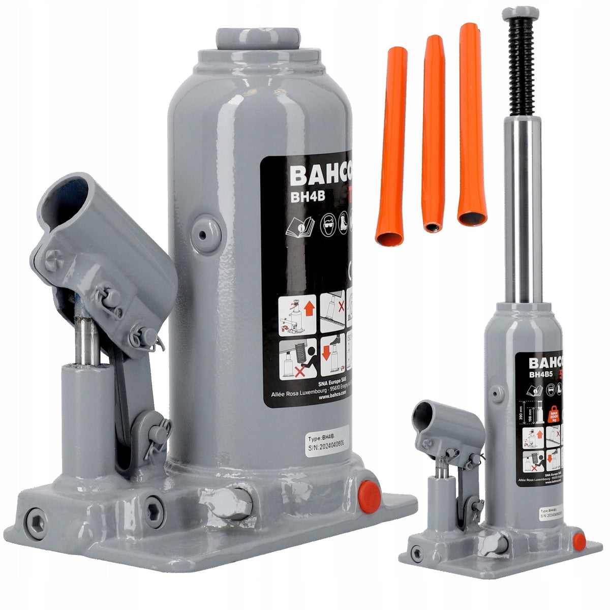 Bahco Bollard lift 5T Premium 198-390 mm BH4B5