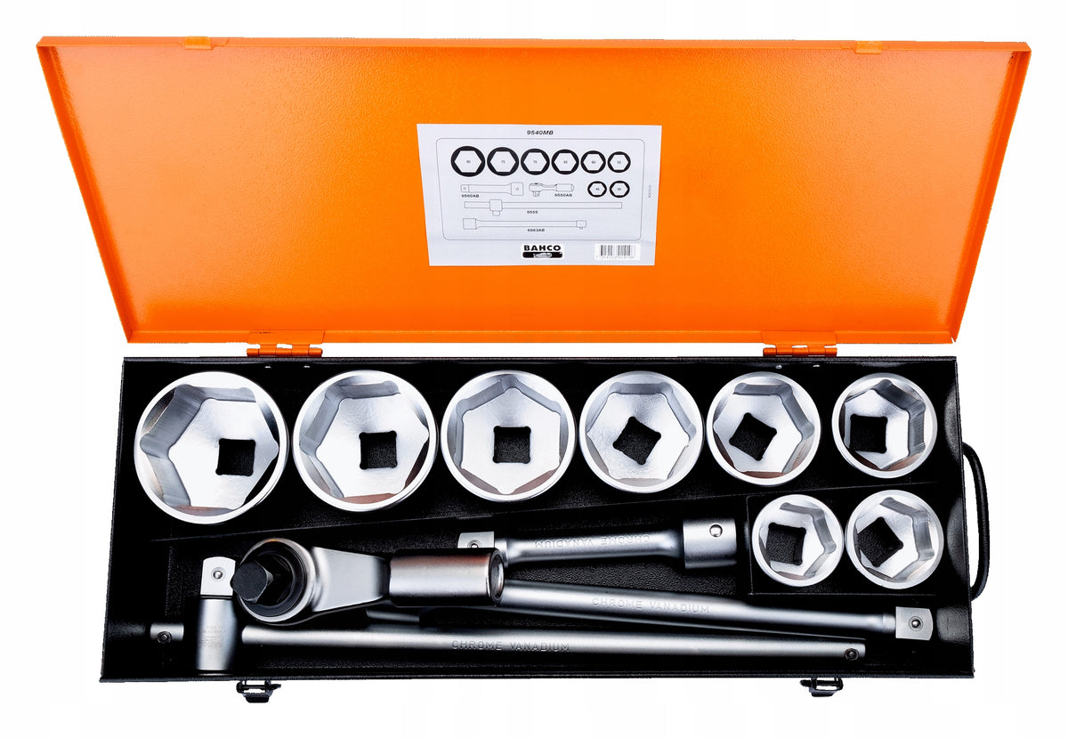 Bahco Socket wrench set 1'' 46-80 mm XL