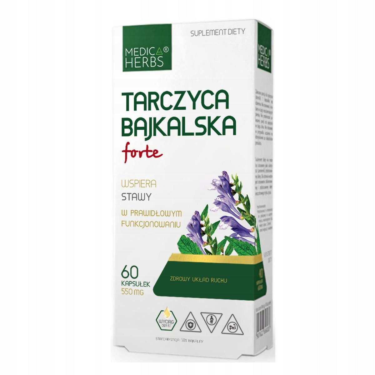 Baikal Thyroid Forte 550 mg | Joints Muscles Regeneration Movement Support Manufacturer code 5903968202279