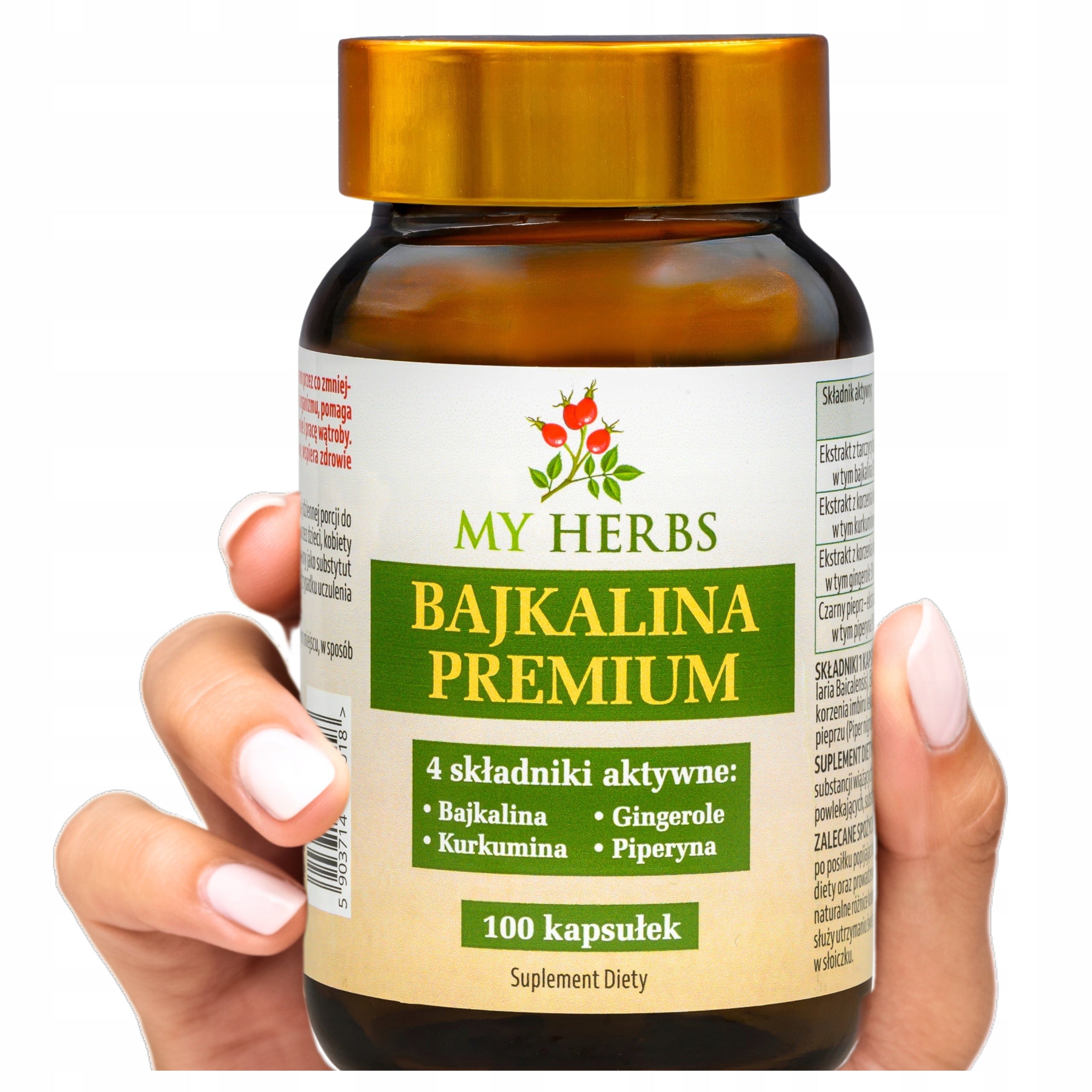 Baikalin 85% Baikal Thyroid Curcumin 100 caps. antioxidant immunity