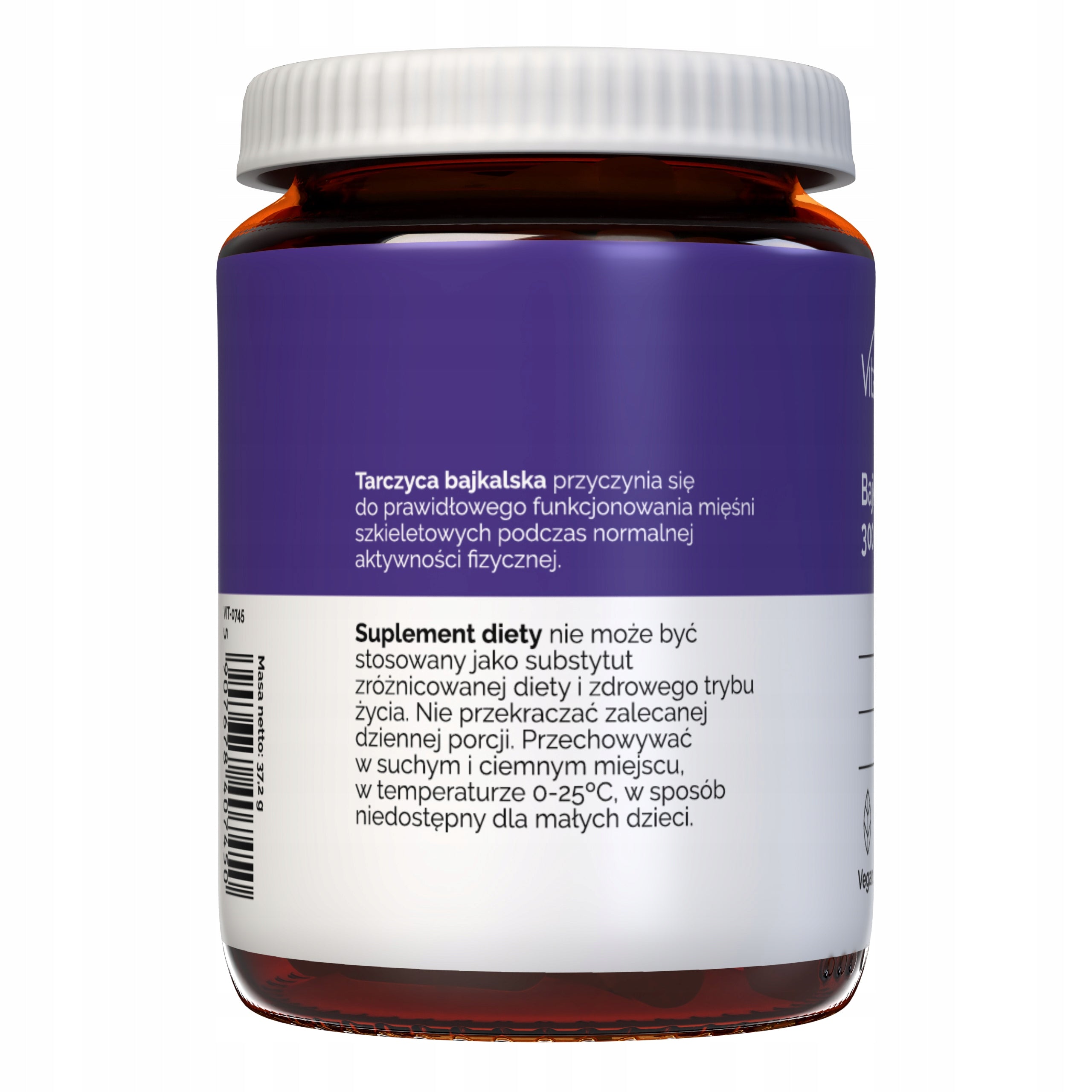 Baikalin 90% STANDARDIZED EXTRACT Baikal Thyroid 300 mg 60 capsules Manufacturer code VIT-0745