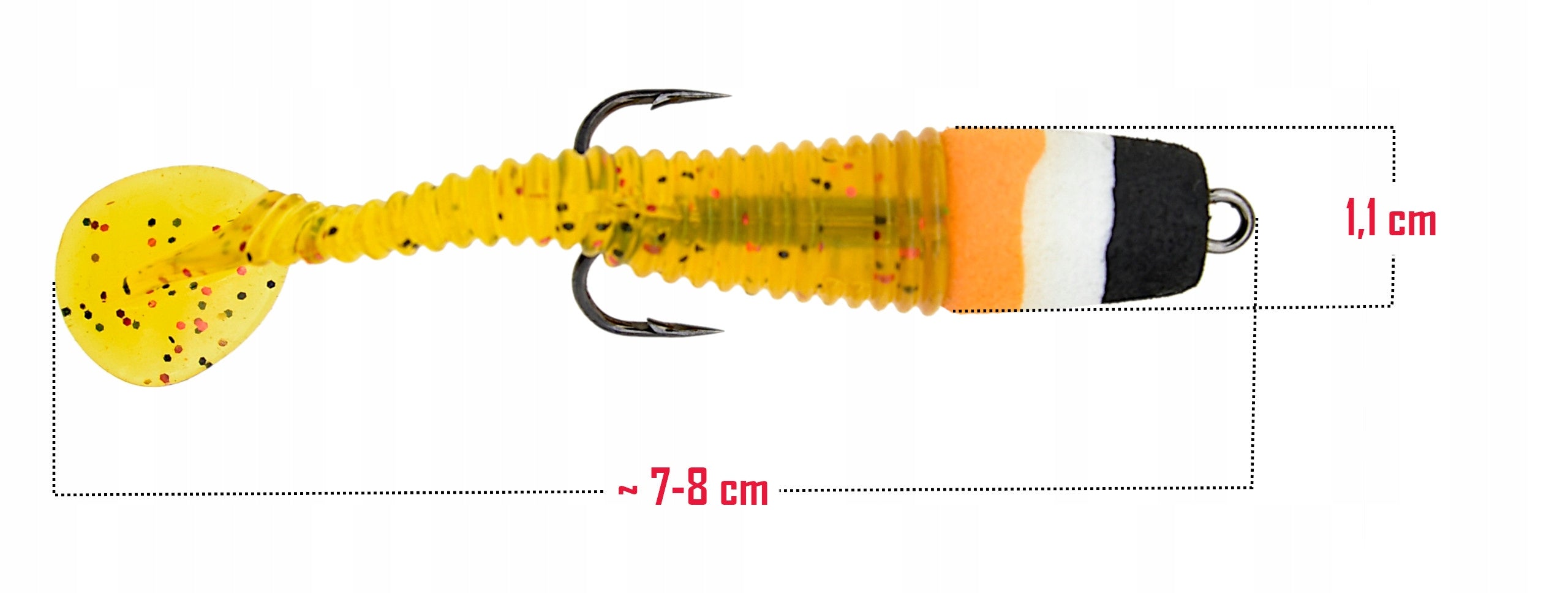Bait Rubber EVA 7-8 cm paddle anchor tail perch zander pike EAN (GTIN) 5906492318690