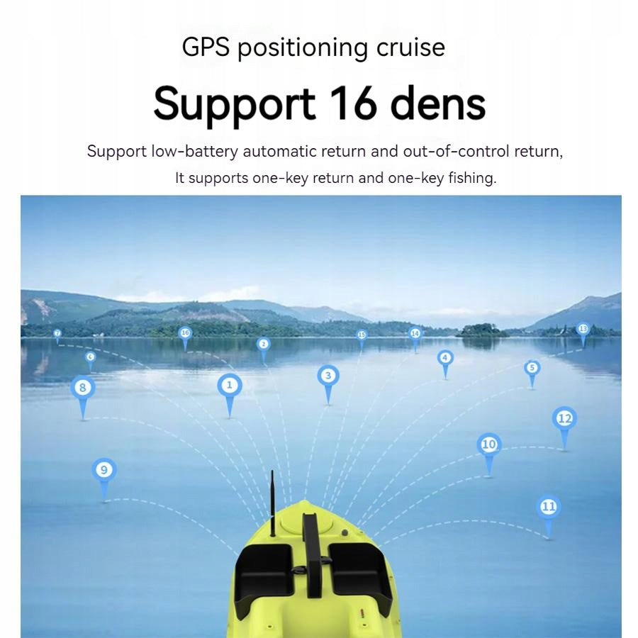 Bait boat D18B +24000mah+16GPS+ Wireless detector Packaging status original