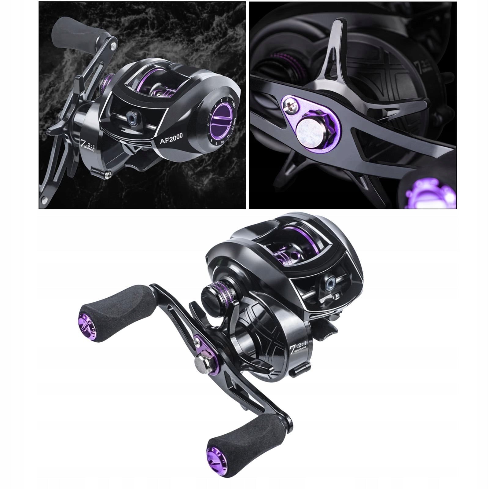 Baitcasting Reels, Baitcaster Reels Fishing Reel .2:1 Gear Left-handed Brand no brand