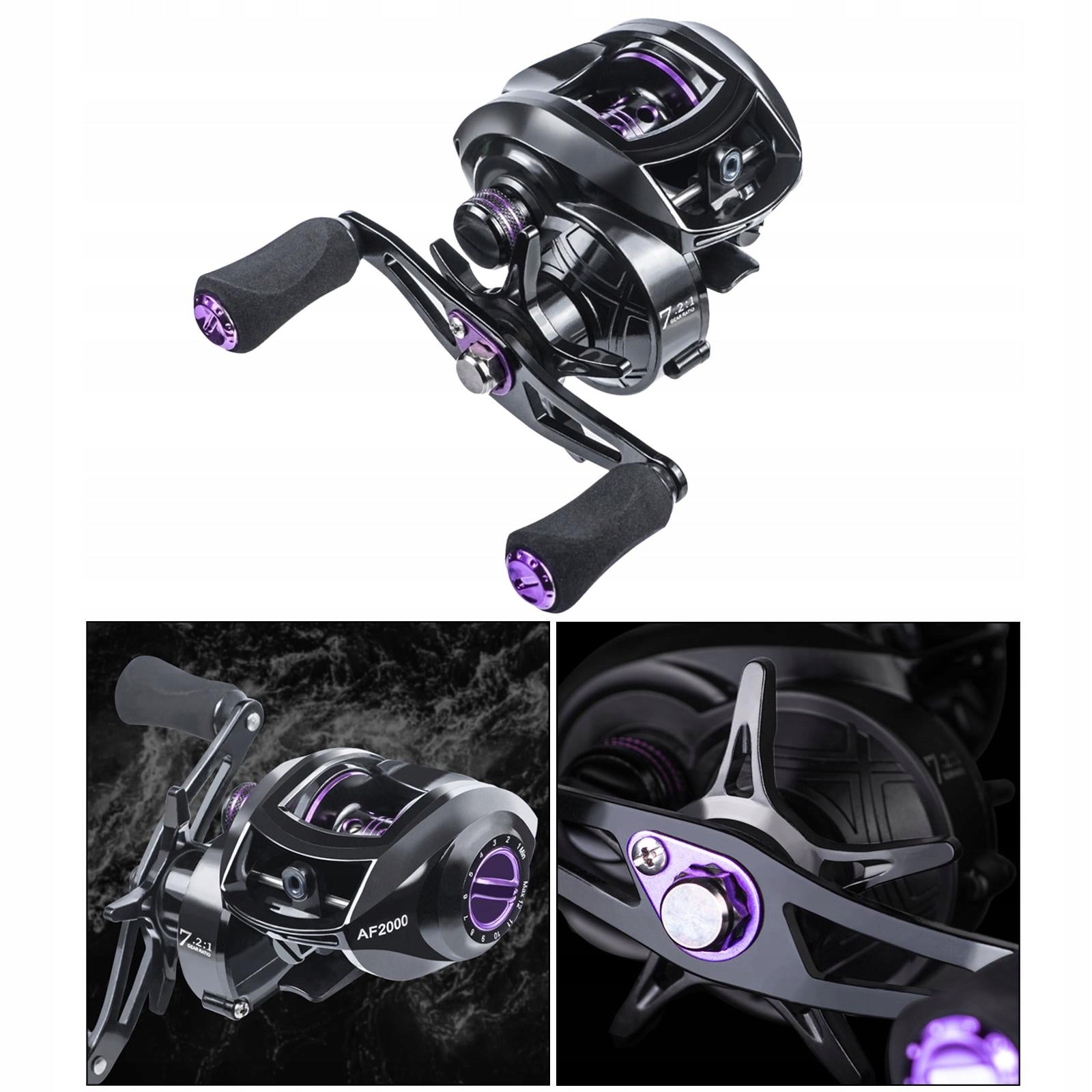 Baitcasting Reels, Baitcaster Reels Fishing Reel .2:1 Gear Left-handed Manufacturer code Hellery-66030797