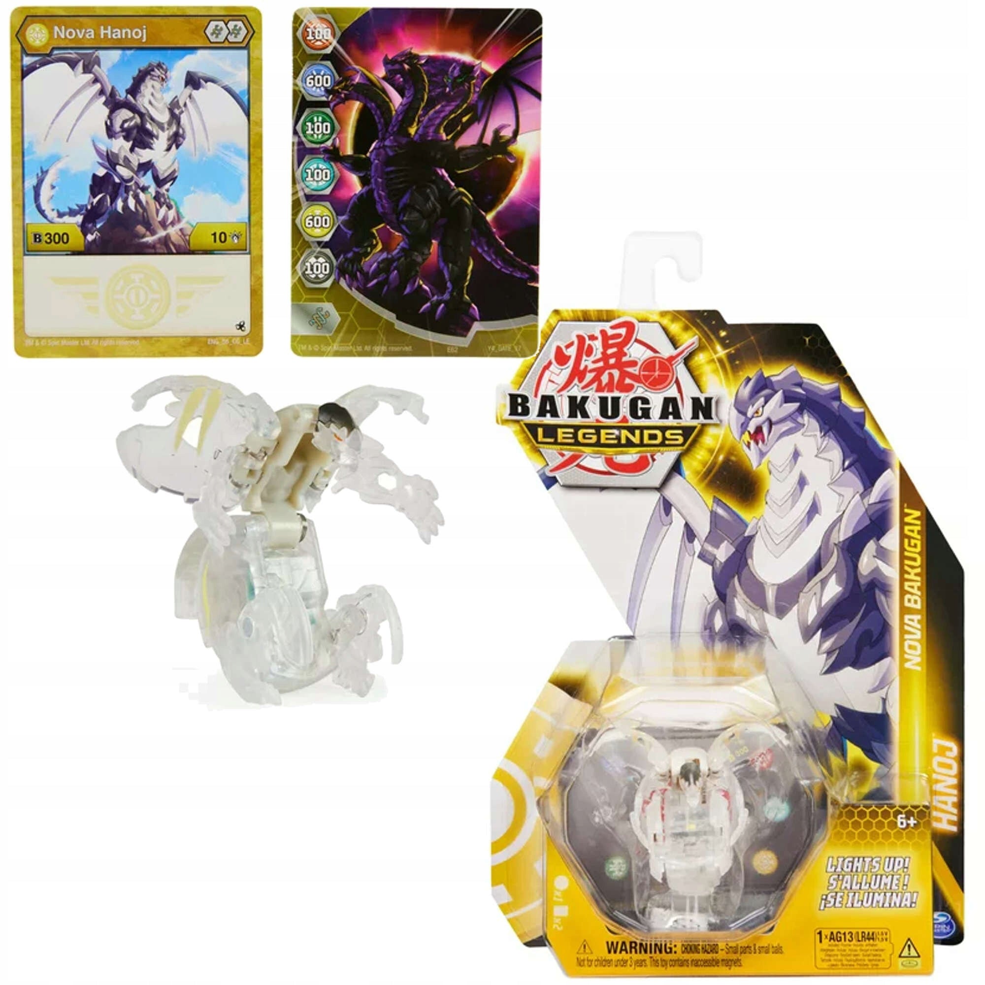 Figūrėlė Bakugan Legends Nova Hanoj ir kortelės