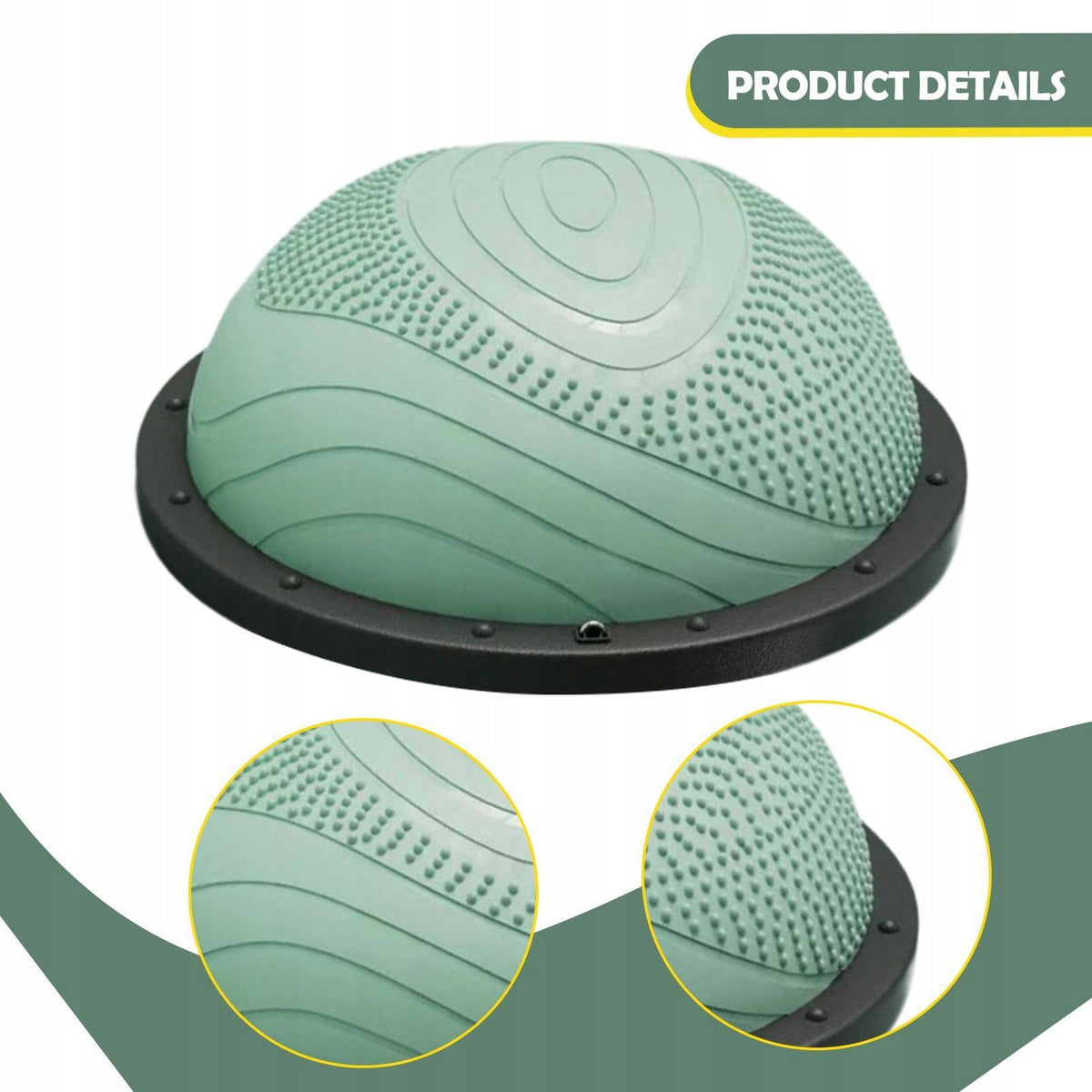 Balance Ball Trainer Resistance Band Core Training for Home Office green Packaging status original