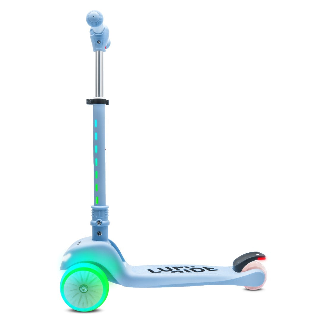 Balance Scooter Folding Tricycle Adjustable LED Rainbow Wheels 7 Colors Kind tri-wheeled