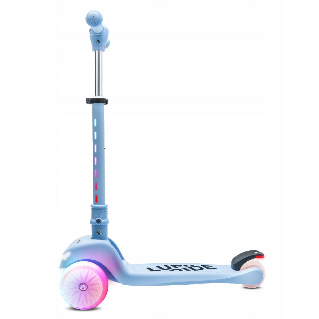Balance Scooter Folding Tricycle Adjustable LED Rainbow Wheels 7 Colors