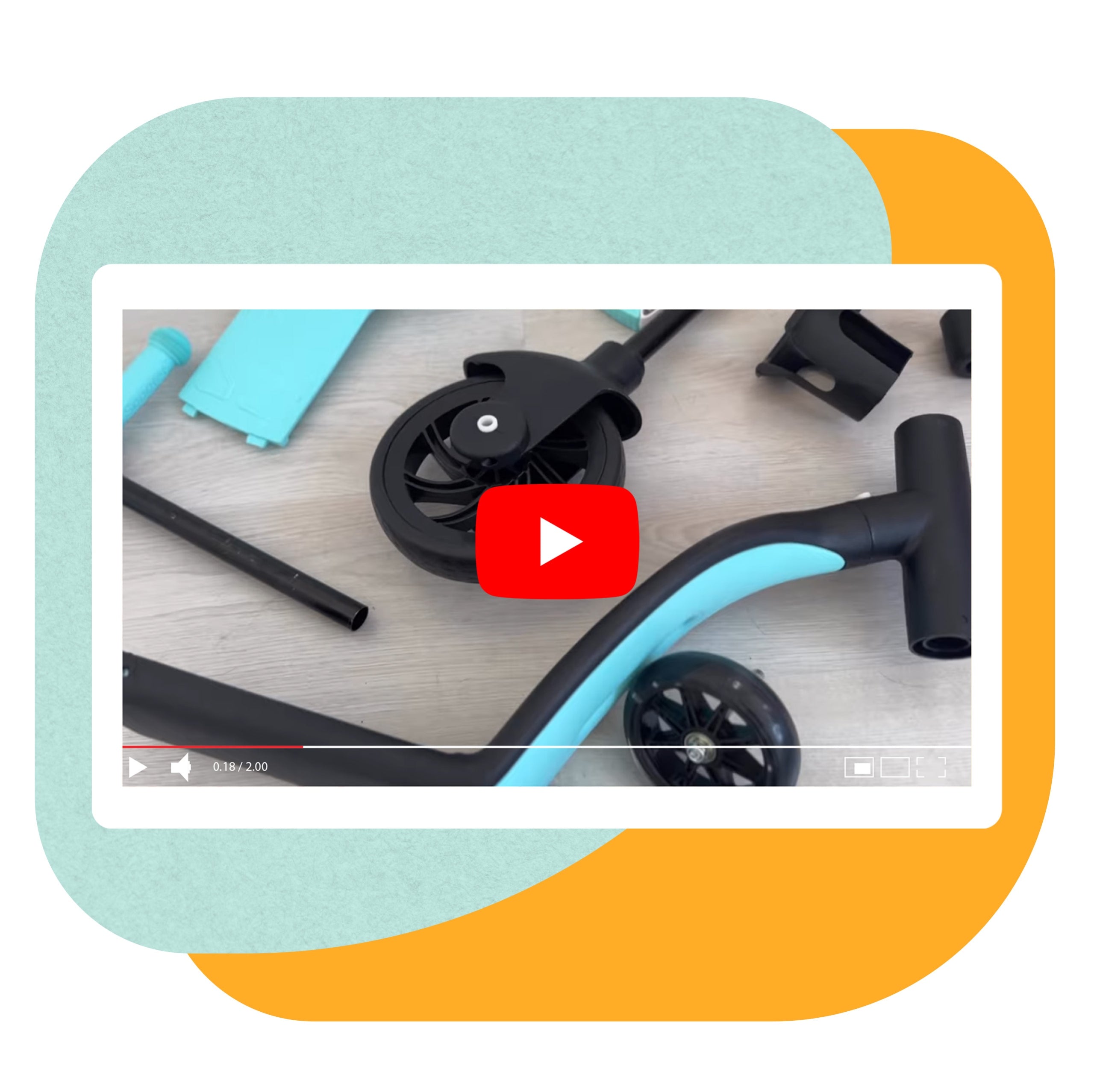 Balance bike 3in1 children's bike three-wheeled scooter PLAYIO Packaging status original