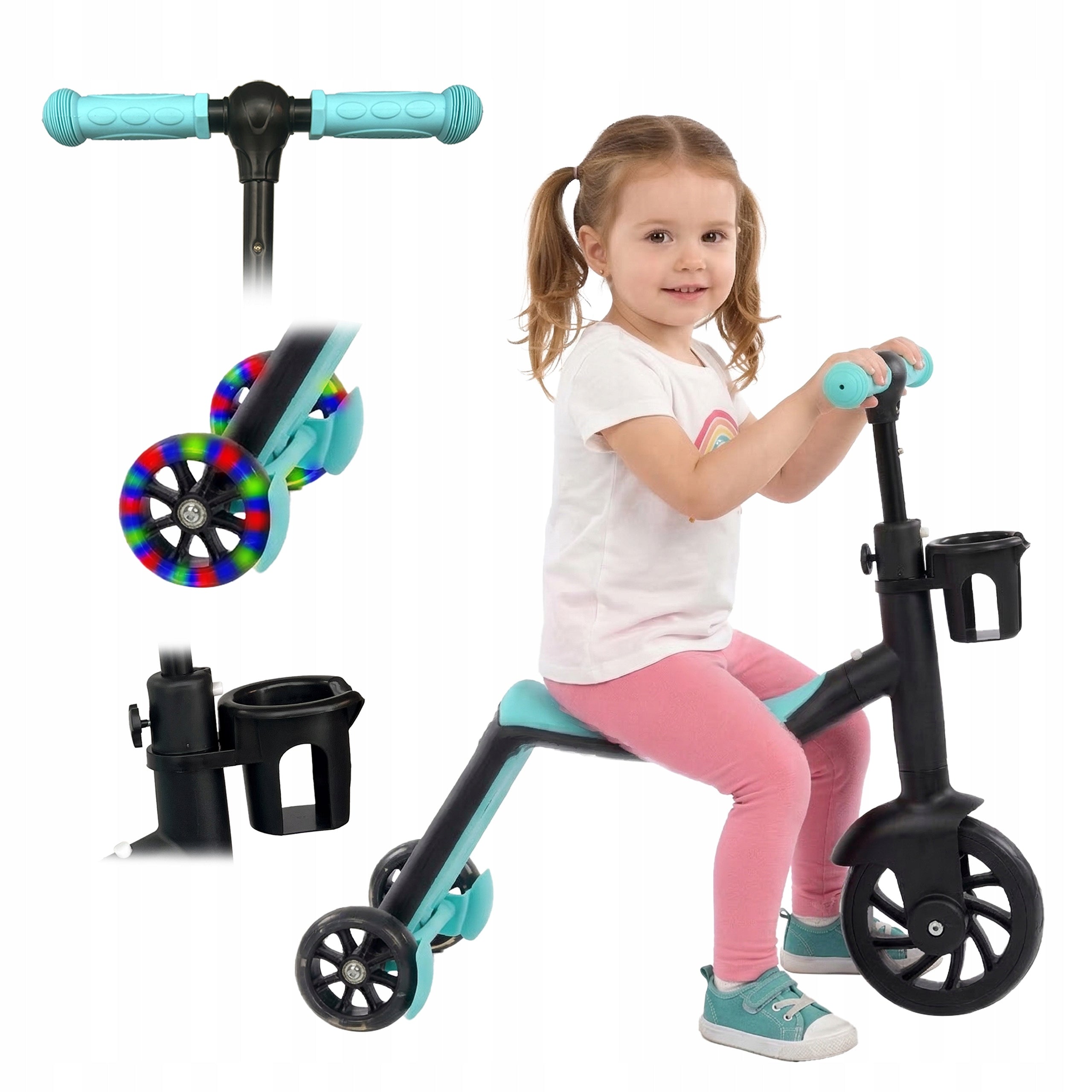 Balance bike 3in1 children's bike three-wheeled scooter PLAYIO